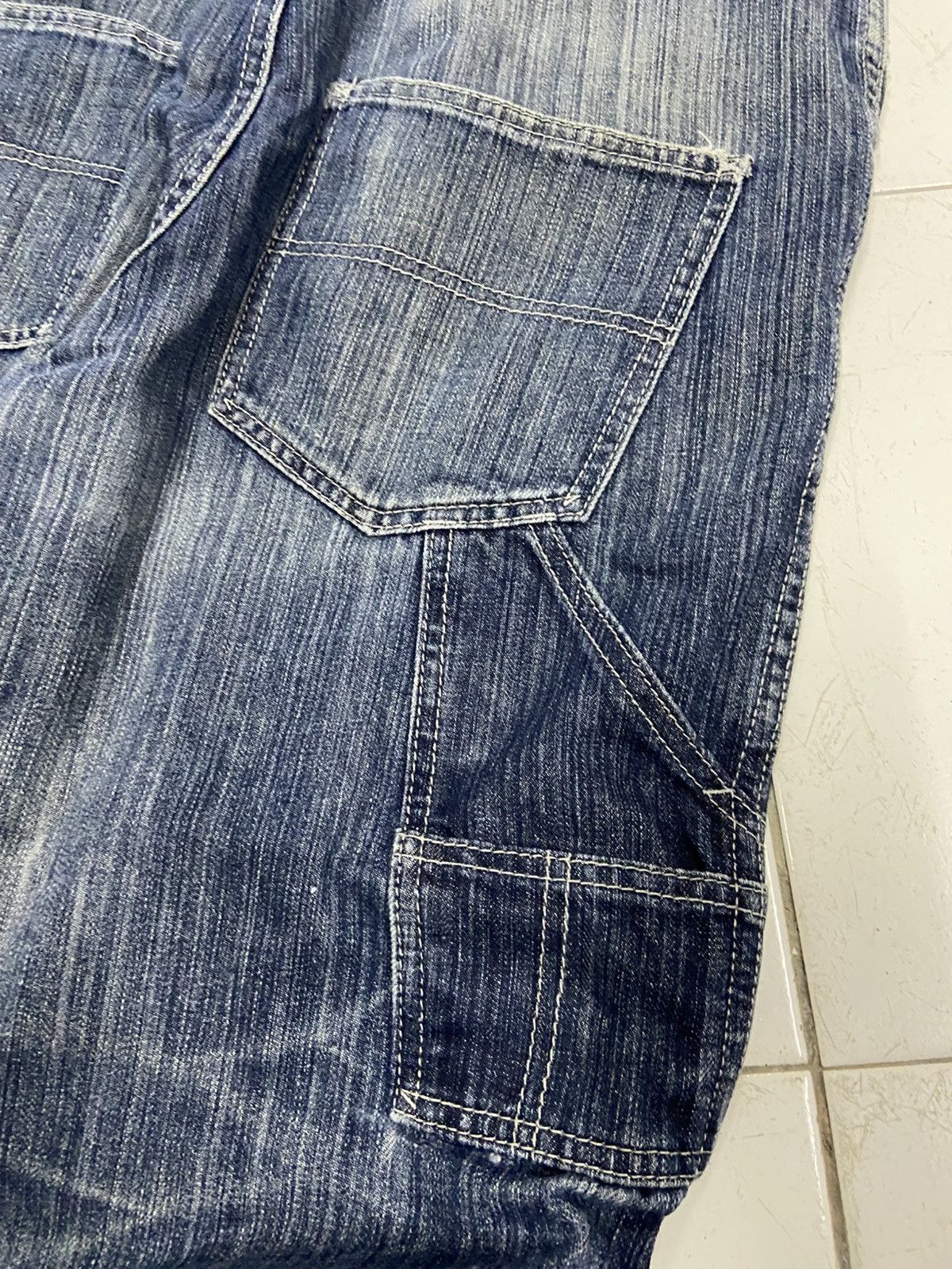 Japanese Brand JUNGLE STORM DROP CROTH CARPENTER DENIM JEANS Size US 30 / EU 46 - 7 Thumbnail