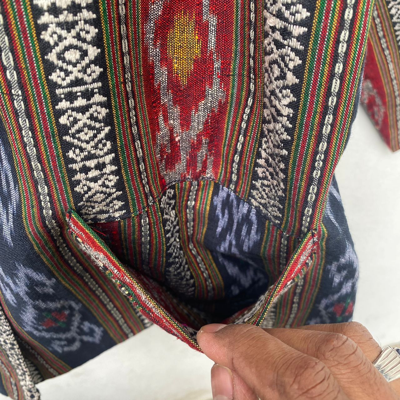 Other SOUTHWESTERN NATIVE TRADITIONAL HAND WOVEN BLAZER Size M / US 6-8 / IT 42-44 - 6 Thumbnail