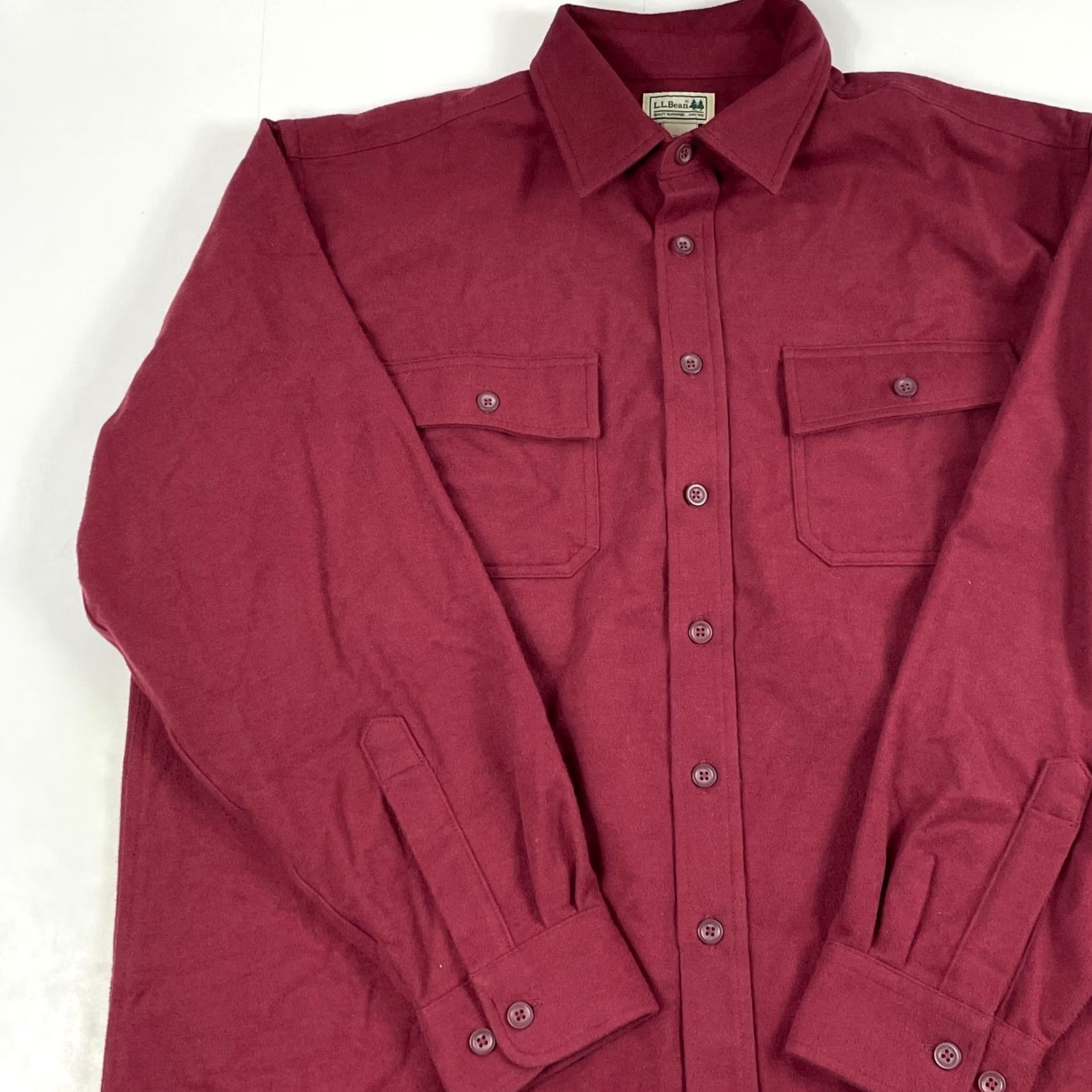 Vintage VINTAGE LL Bean Shirt Mens XL Red Chamois Button Up Hiking Camping Rodeo Cowboy Shirts Shirt LL Bean Chamois Cloth Pockets Outdoors Mens Size US XL / EU 56 / 4 - 2 Thumbnail