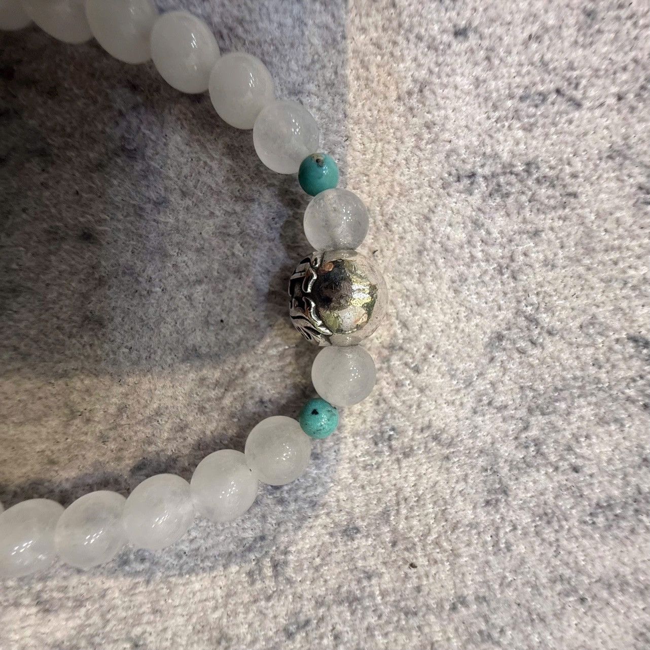 Chrome Hearts Chrome Hearts White Agate Turquoise Beaded Bracelet Size ONE SIZE - 3 Thumbnail