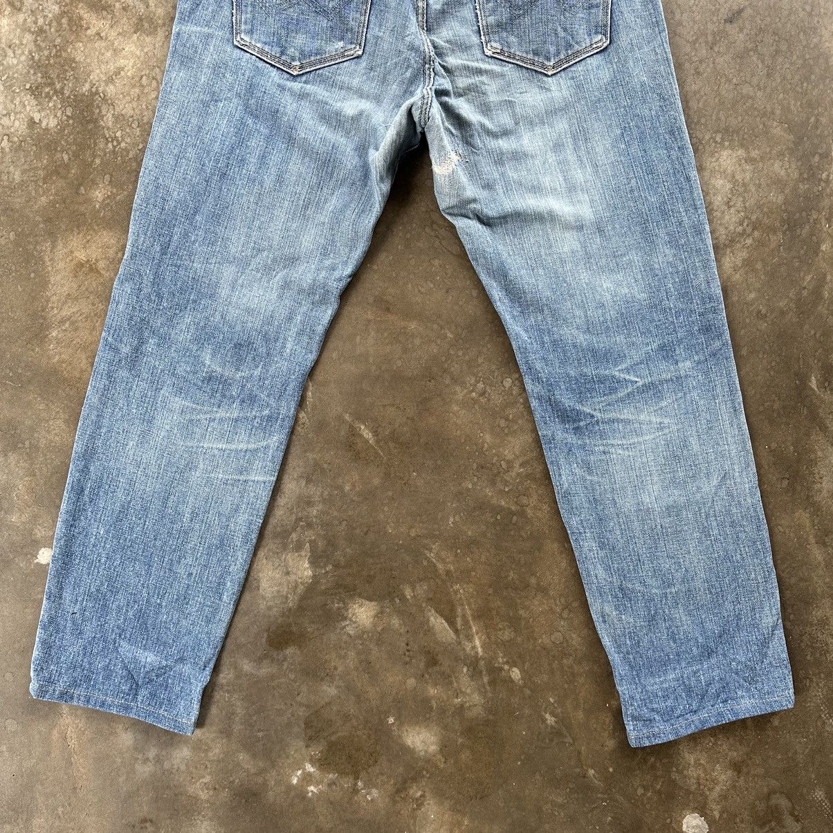 Japanese Brand Vintage Edwin Distressed Faded Denim Jean Pant W36 Size US 36 / EU 52 - 11 Thumbnail