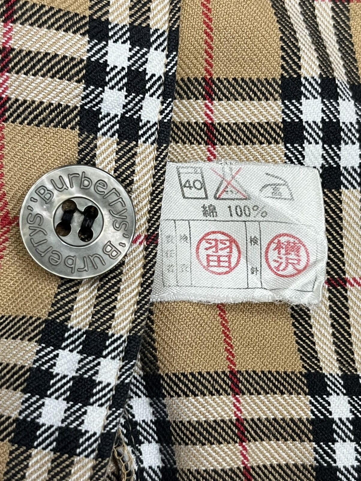 Burberry Vintage BURBERRYS' Nova Check Longsleeve Pajama Shirt Size US S / EU 44-46 / 1 - 10 Thumbnail