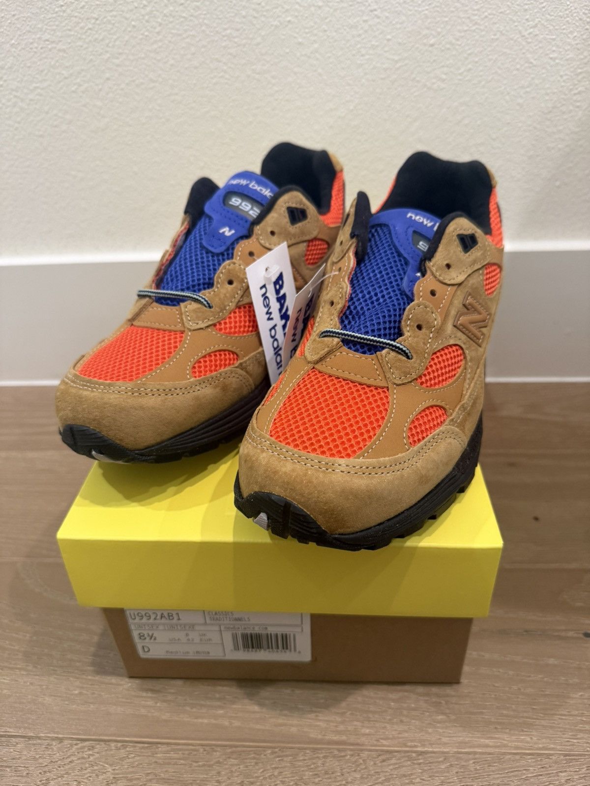 Action Bronson × New Balance BAKLAVA New Balance Action Bronson 992 "Tiger Eye" Sz 8.5 Size US 8.5 / EU 41-42 - 1 Thumbnail