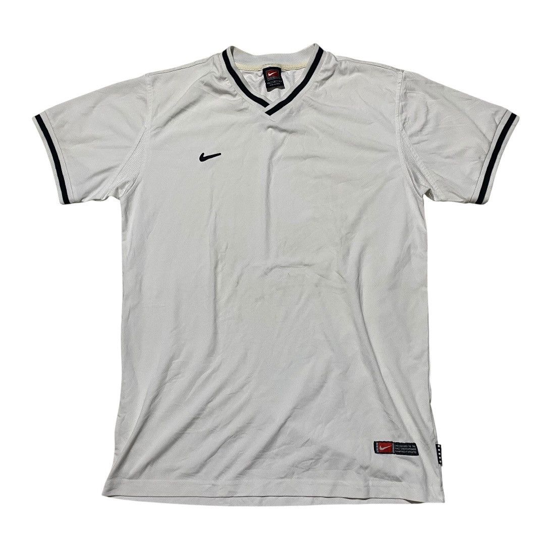 Nike Nike vintage 90s vapor select v neck white jersey Size US L / EU 52-54 / 3 - 1 Thumbnail