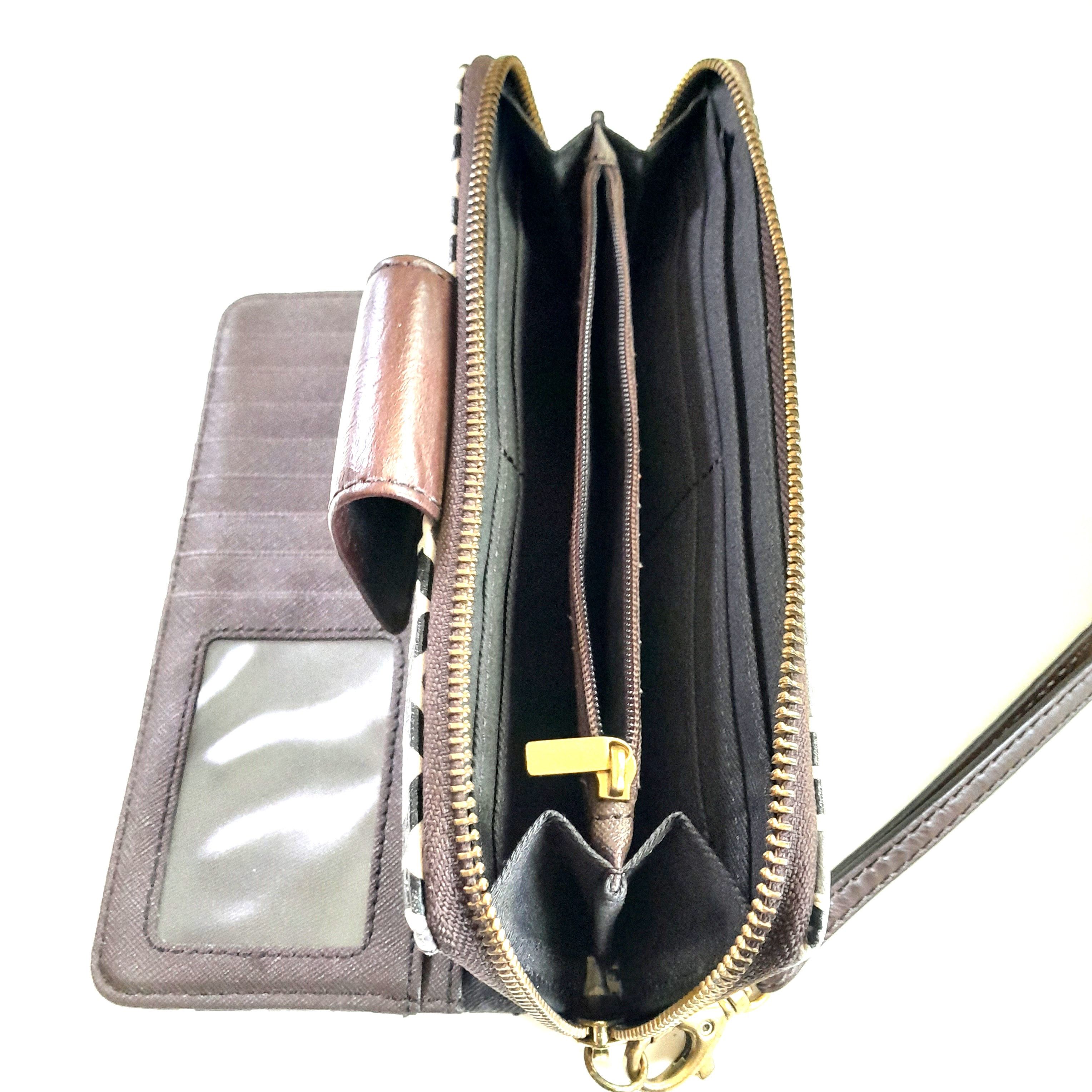 Fossil Women’s Fossil Wallet Black Leather Zipper Closure Wristlet Size ONE SIZE - 4 Thumbnail
