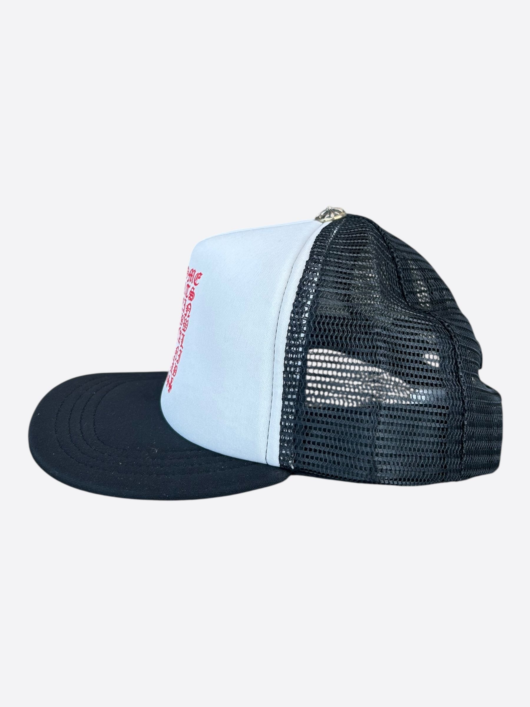 Chrome Hearts Chrome Hearts Black, White & Red Eyechart Trucker Hat Size ONE SIZE - 4 Thumbnail