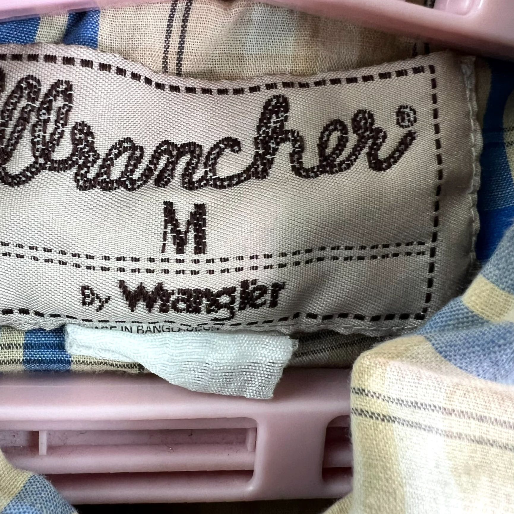 Wrangler VINTAGE Wrangler Wrancher Plaid Snap-Button Shirt Mens M Blue Long Sleeve Size US M / EU 48-50 / 2 - 4 Thumbnail