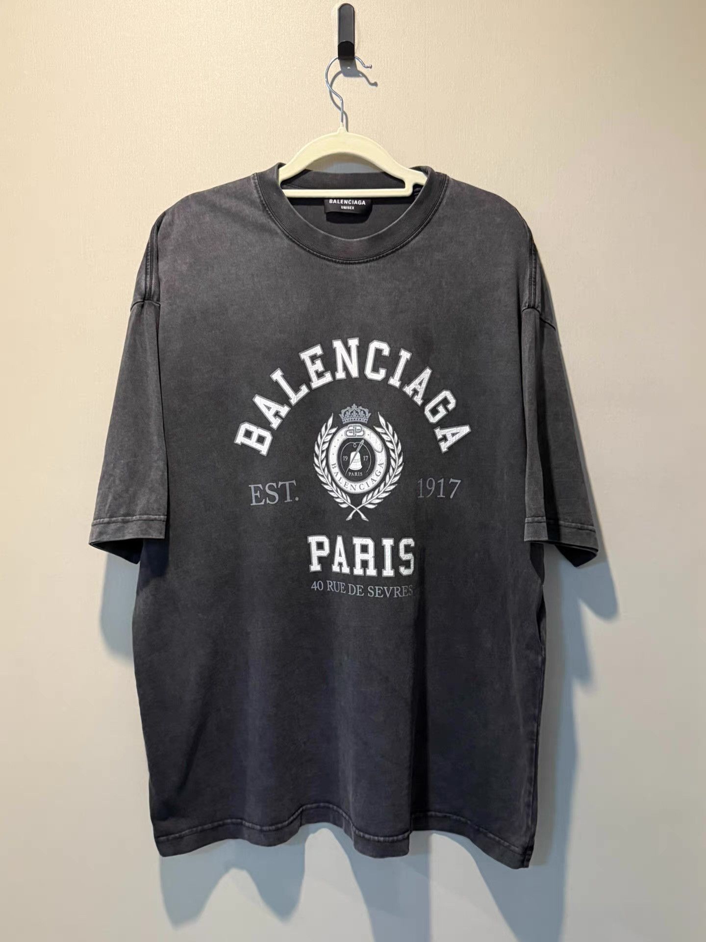 Balenciaga Balenciaga Black College 1917 t-shirt | Grailed
