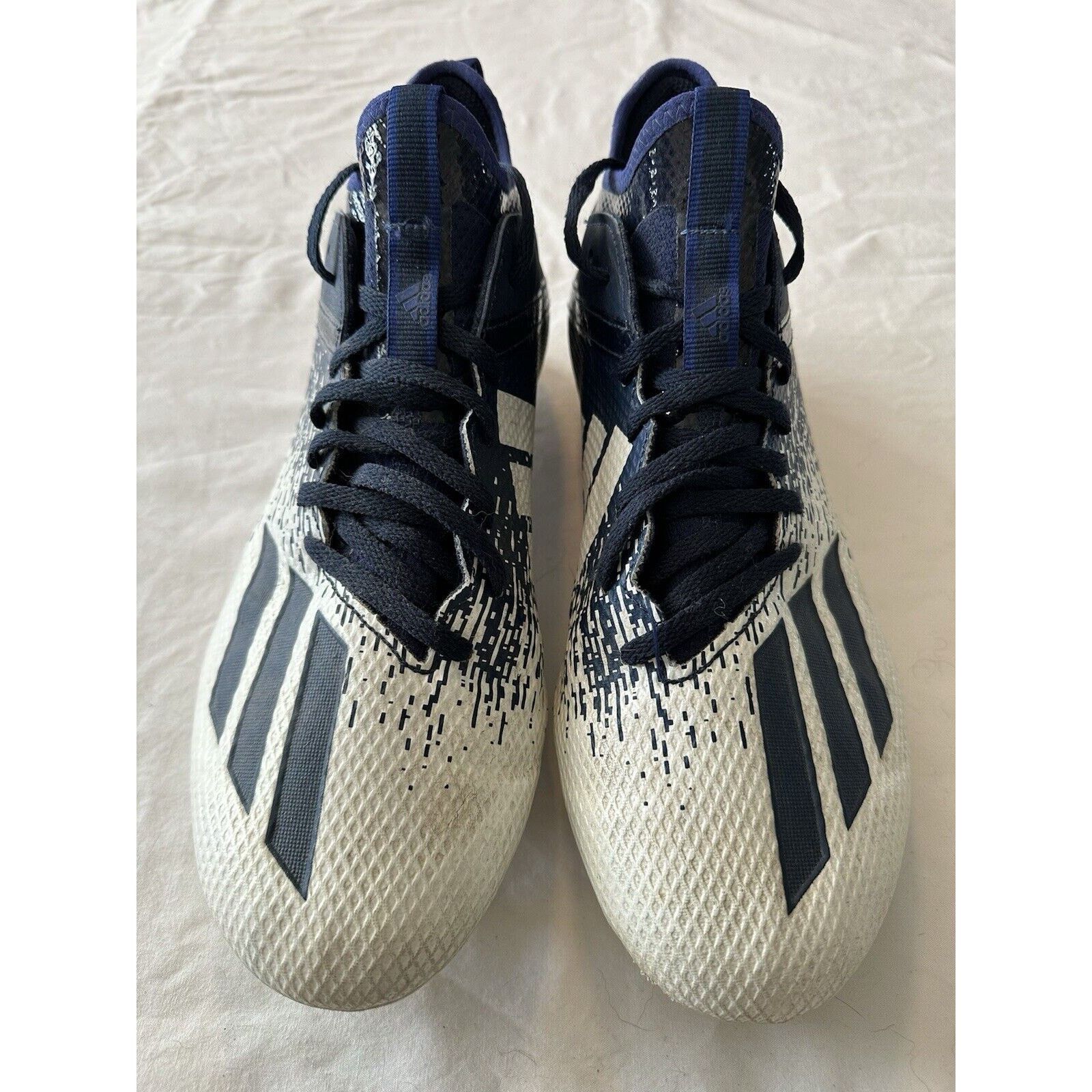 Adidas ADIDAS Adizero Scorch Football Cleats sz 11.5 White/ Blue Size US 11.5 / EU 44-45 - 4 Thumbnail