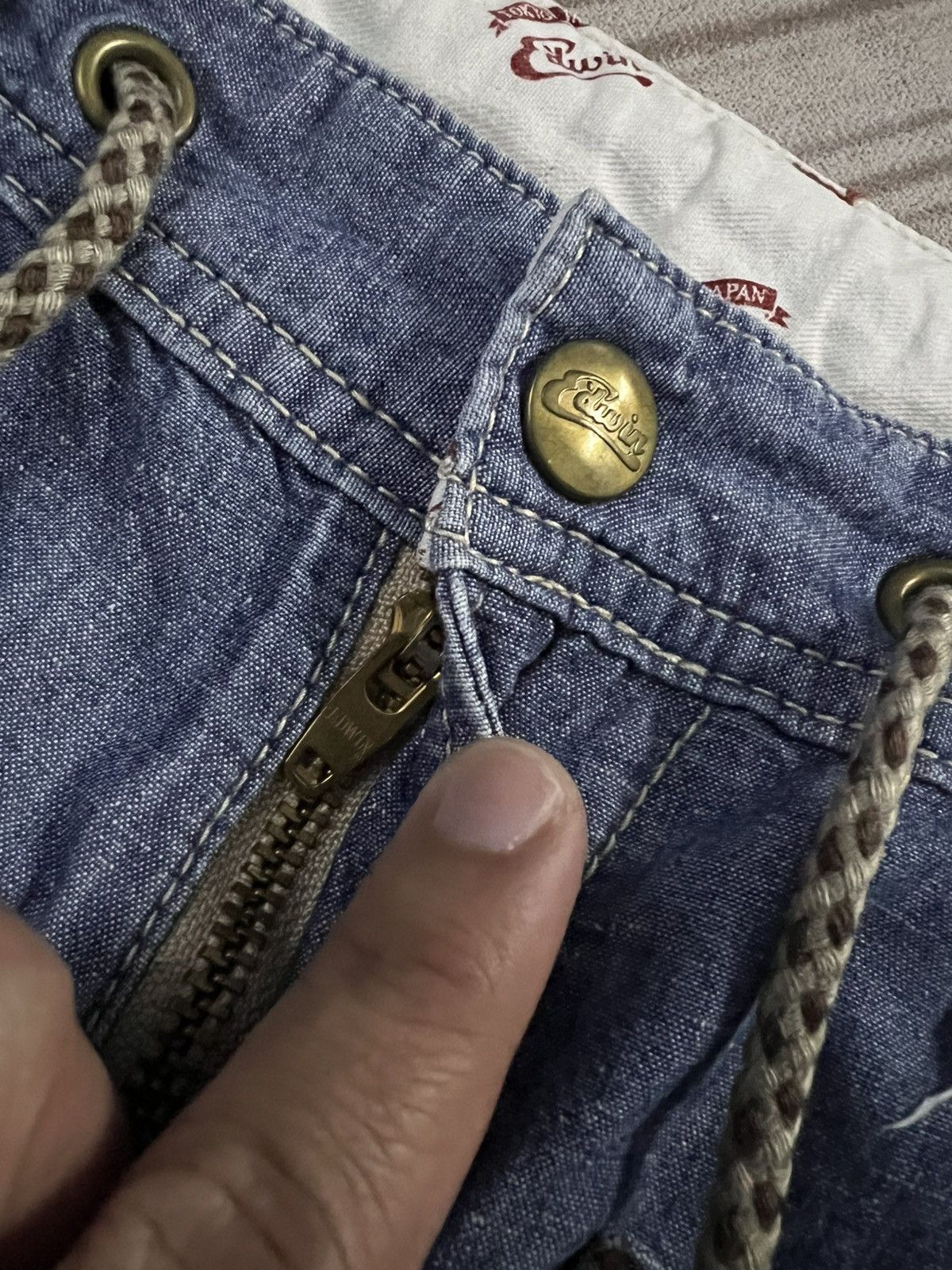 Japanese Brand EDWIN BAGGY JEANS Size US 31 - 15 Thumbnail