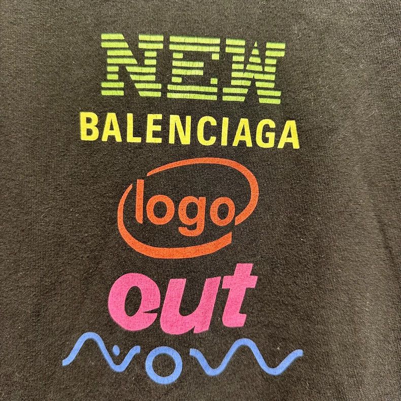 Balenciaga Balenciaga Colorful Printed Logo Short Sleeve Size US XS / EU 42 / 0 - 6 Thumbnail