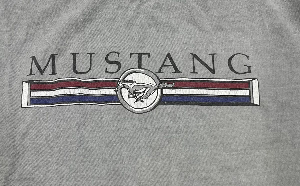Vintage Vintage Mustang Logo T-Shirt Size US XL / EU 56 / 4 - 2 Thumbnail