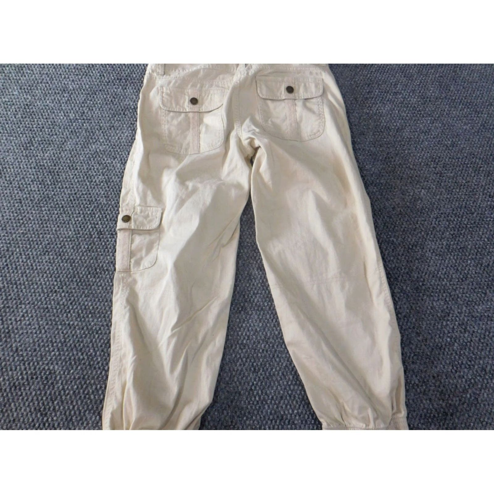 Guess GUESS Womens Pants 27 Beige Jogger Cargo Straight Pants Regular Waist 29 Inseam 23 Classic Casual Cotton Spandex Knit Pockets Straight Leg Womens Size 27" / US 4 / IT 40 - 5 Thumbnail