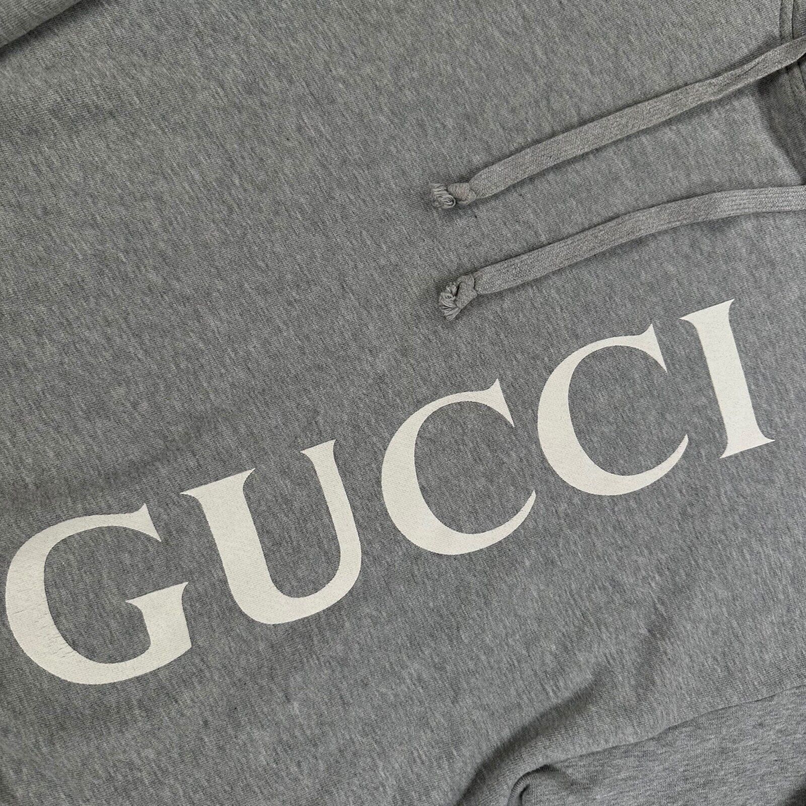 Gucci Gucci Size M Sweatshirt Grey Vertical Logo Graphic Print Size US M / EU 48-50 / 2 - 5 Thumbnail