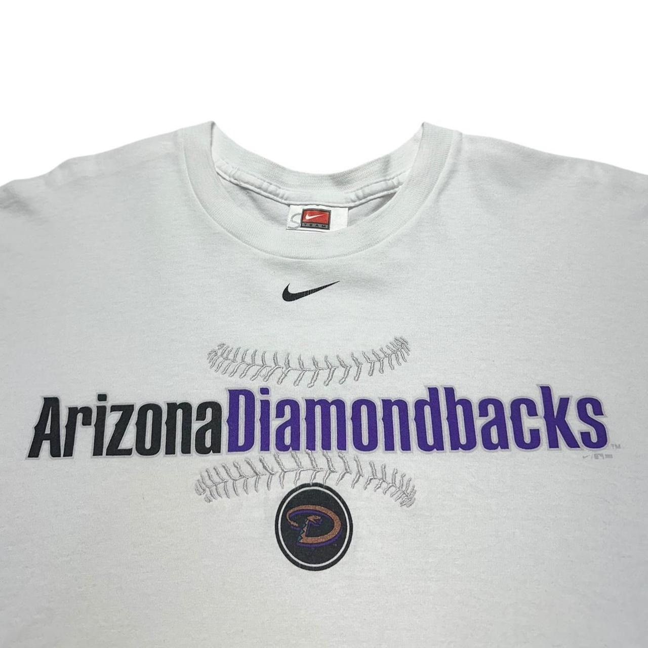 MLB × Nike × Vintage Vintage Arizona Diamondbacks Nike Center Check T-Shirt Size US XL / EU 56 / 4 - 4 Thumbnail
