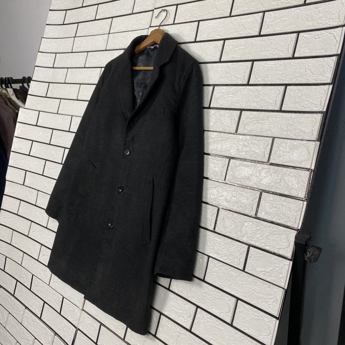 Japanese Brand Wool Long Jacket Overcoat Beams Heart Issey Miyake Size US M / EU 48-50 / 2 - 3 Thumbnail