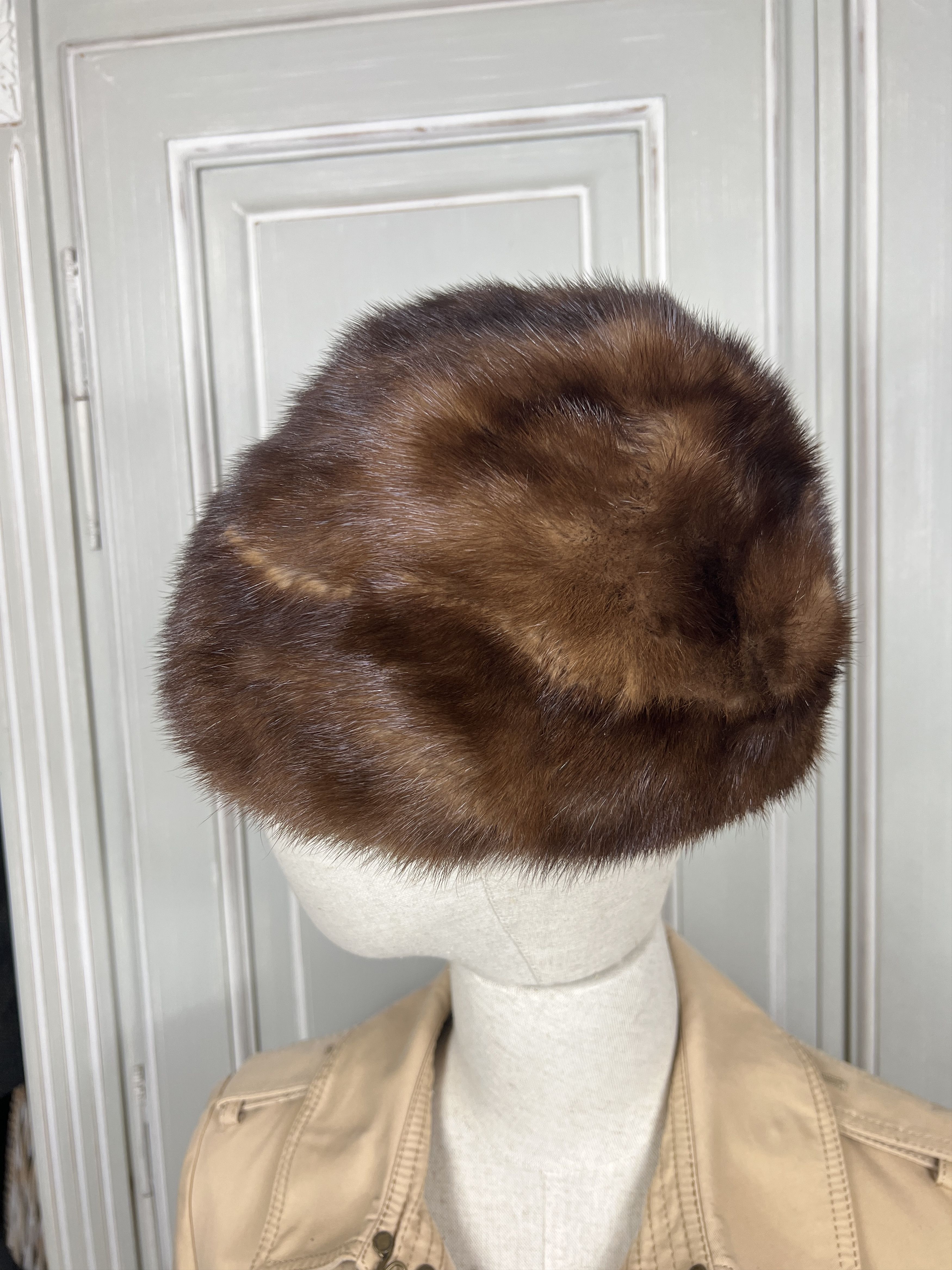 Hysteric Glamour × Vintage VINTAGE FUZZY HAIR BEANIE REAL LEATHER Size ONE SIZE - 4 Thumbnail