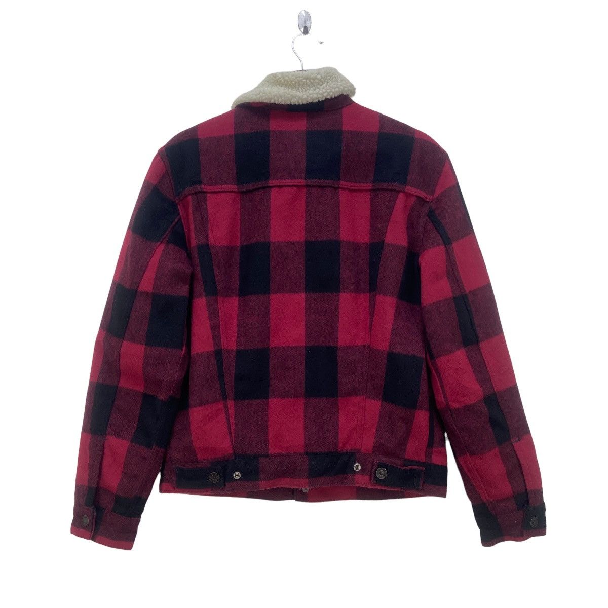 Levi's Levi’s Fleece Sherpa Plaid Tartan Trucker Jacket Size US S / EU 44-46 / 1 - 4 Thumbnail