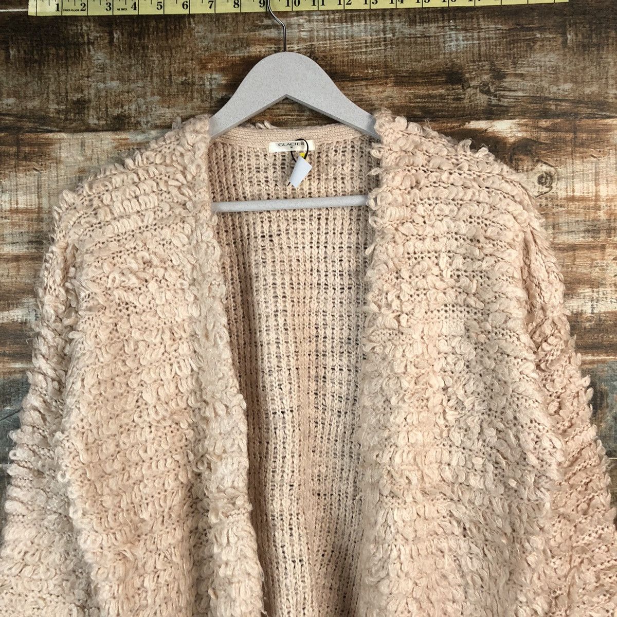 Homespun Knitwear × Japanese Brand Glacier Pink Mohair Cardigan shaggy vintage Knitwear #A2351 Size M / US 6-8 / IT 42-44 - 4 Thumbnail