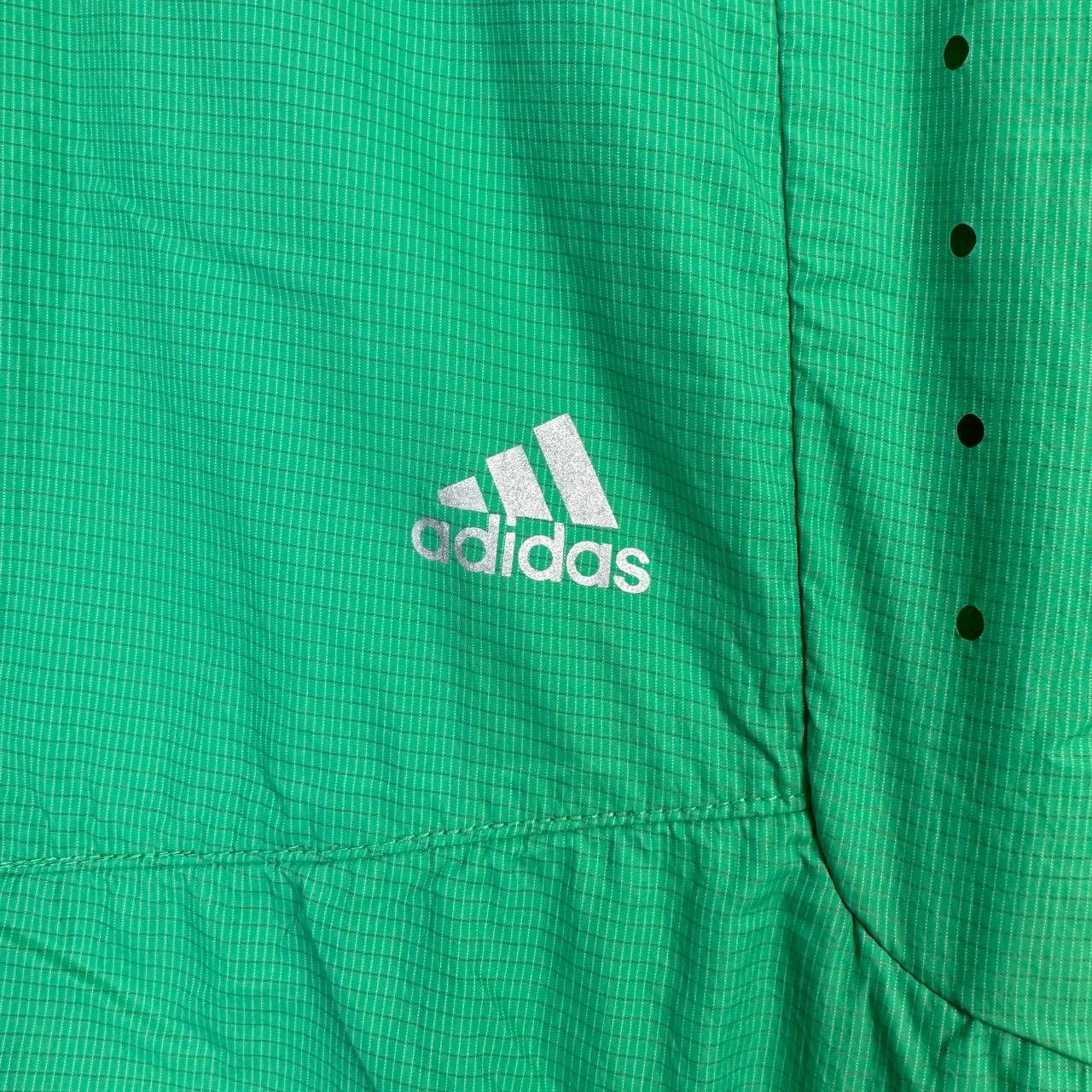 Adidas Adidas Green Lightweight Windbreaker Jacket Full Zip Size L Size US L / EU 52-54 / 3 - 8 Thumbnail