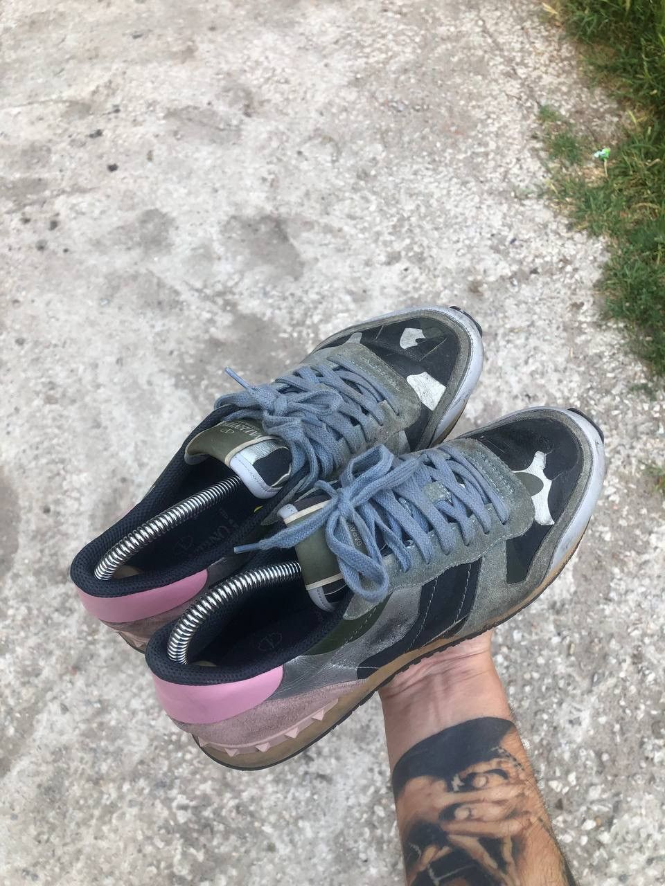 Valentino VERY RARE VALENTINO GARAVANI CAMOUFLAGE ROCKRUNNER FASHION Size US 6.5 / EU 39-40 - 8 Thumbnail