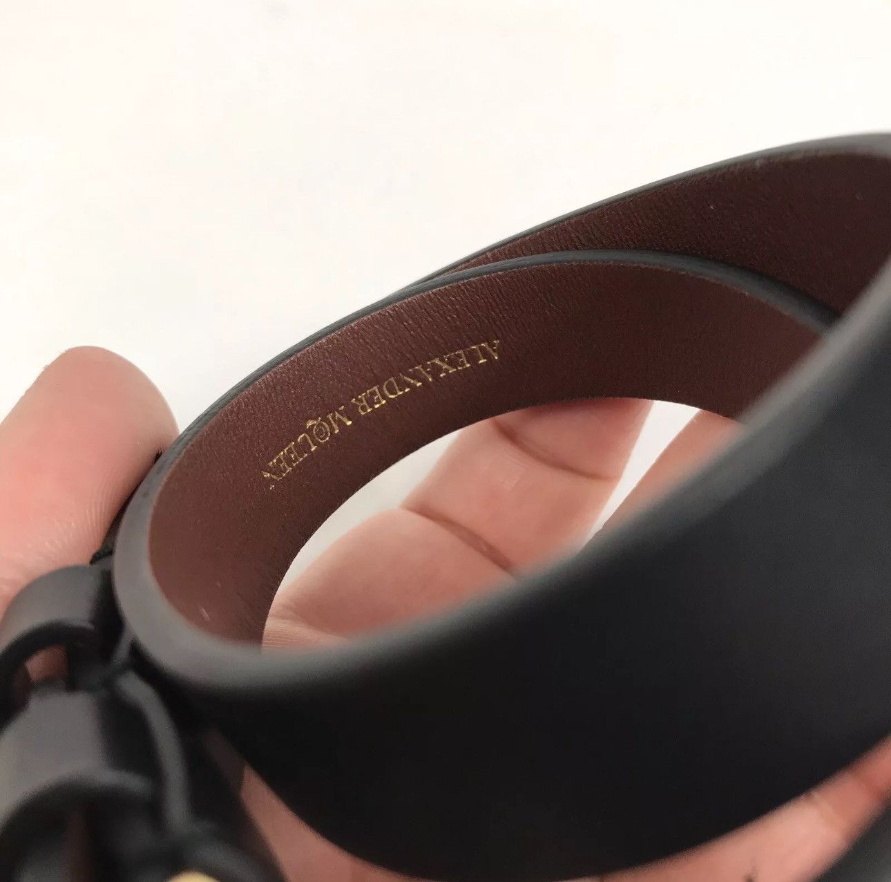 Alexander McQueen Alexander Mcqueen Leather Skull Bracelet One Size Size ONE SIZE - 4 Thumbnail