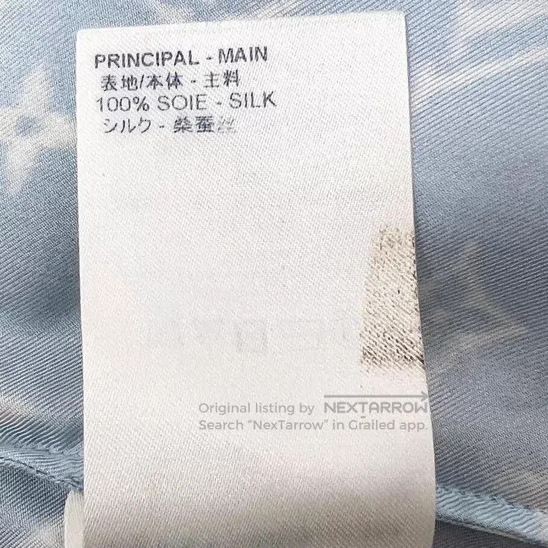 Louis Vuitton Louis Vuitton Blue logo presbyopic printed mulberry silk l Size S / US 4 / IT 40 - 7 Thumbnail