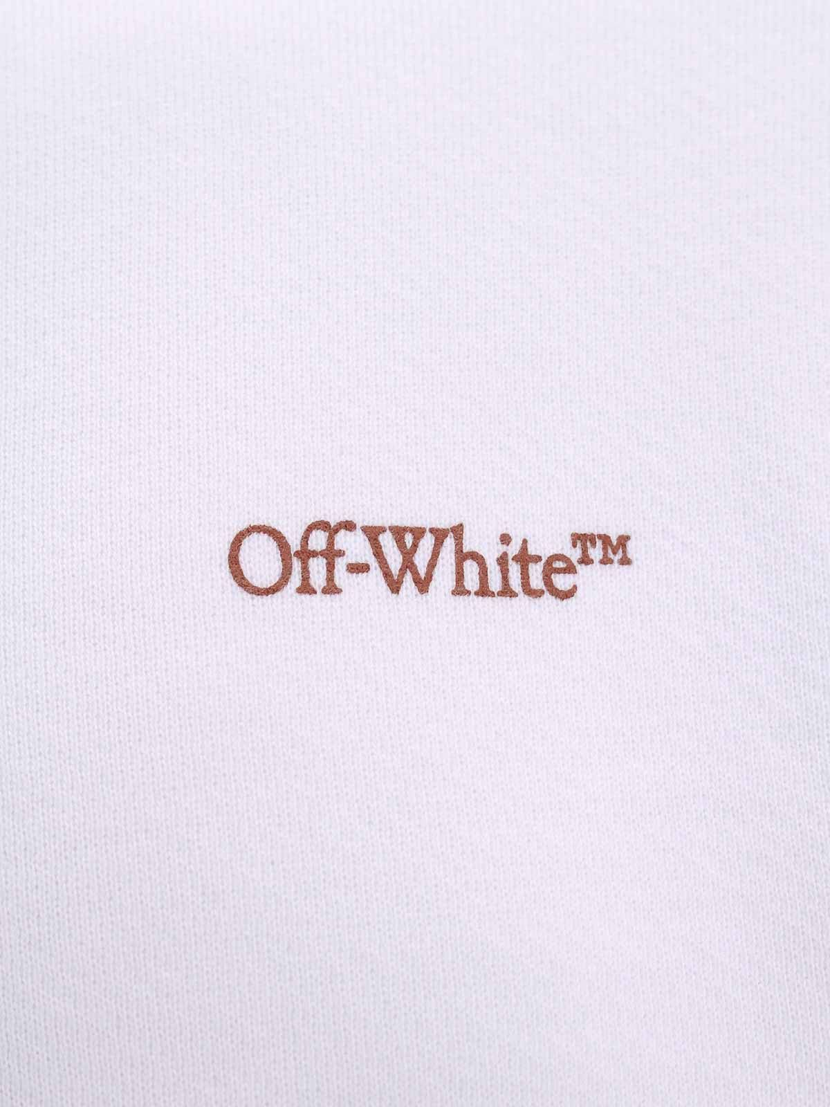 Off-White o1gr1nt0425 Scratch Arrow Skate Crewneck Sweatshirt White Size US XS / EU 42 / 0 - 3 Thumbnail