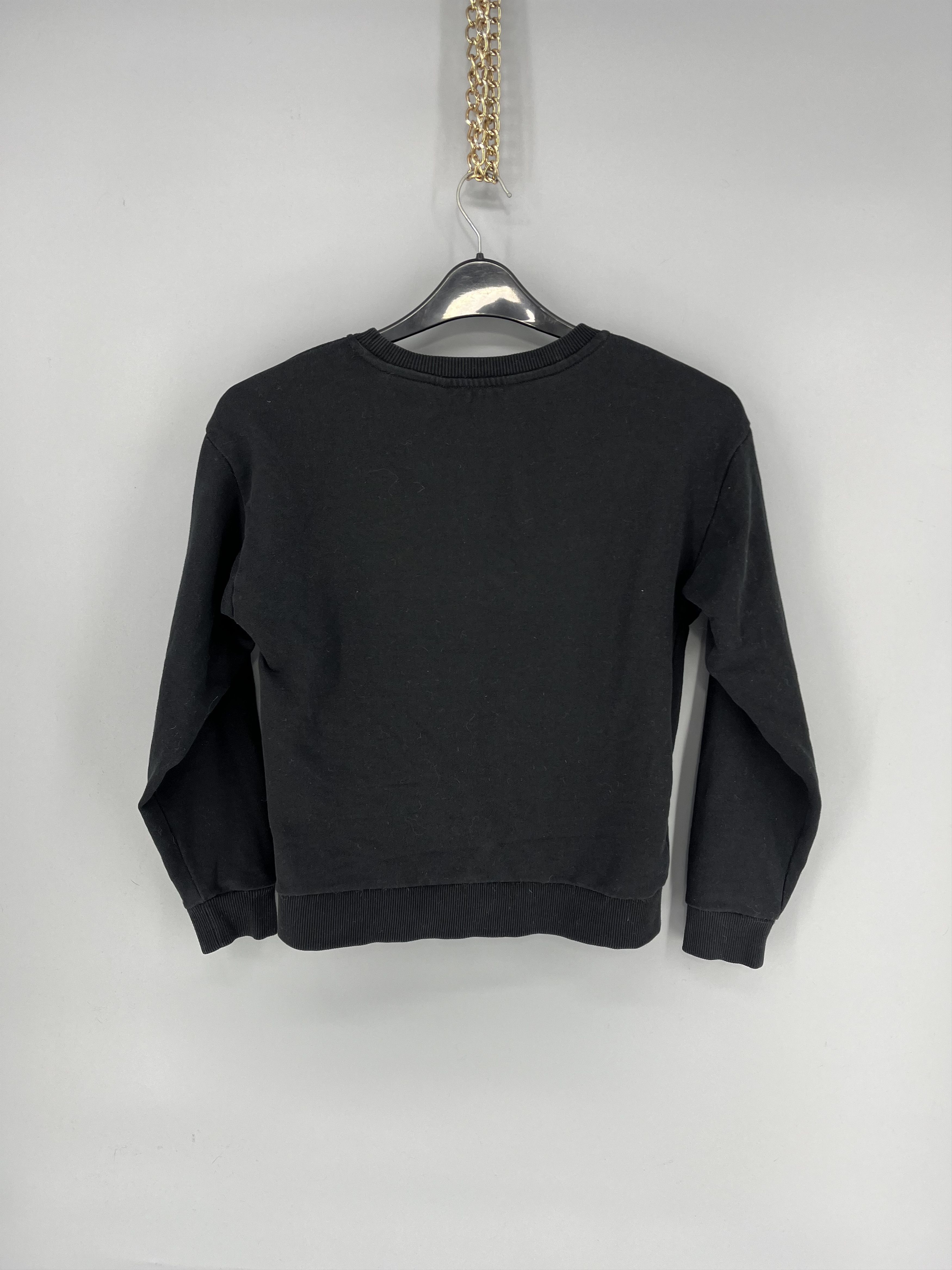 Armani × Emporio Armani × Giorgio Armani Vintage Armani Exchange Embroidery Distress Sweatshirt Size XS / US 0-2 / IT 36-38 - 9 Thumbnail