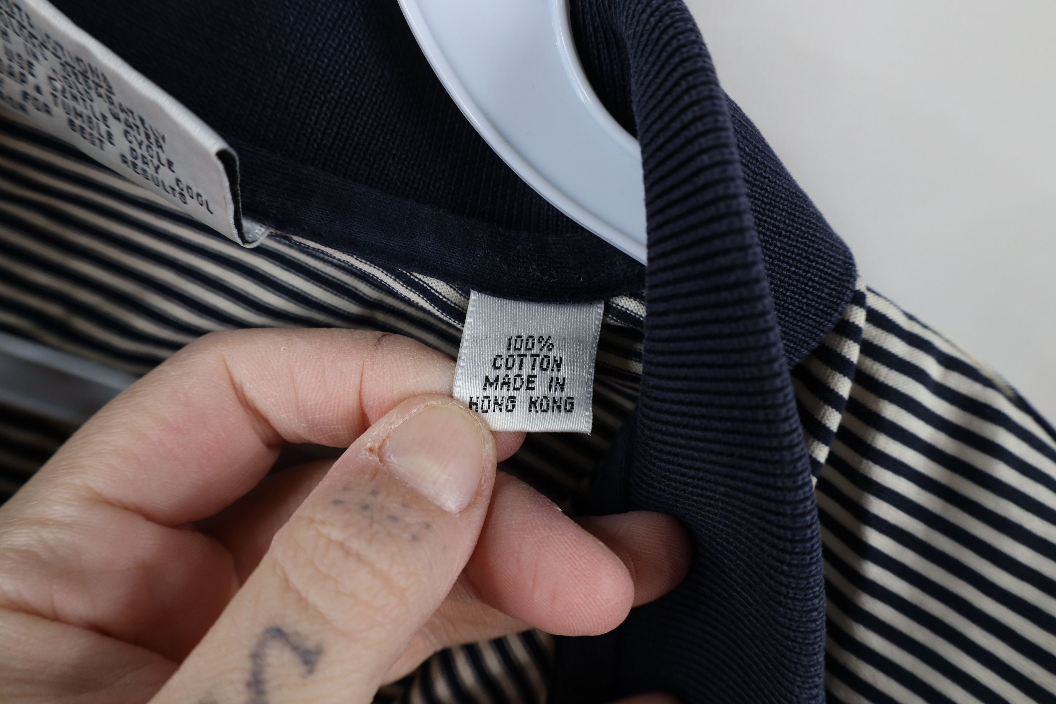 Vintage Vintage 90s Streetwear Striped Collared Polo Shirt Cotton Size US M / EU 48-50 / 2 - 8 Thumbnail