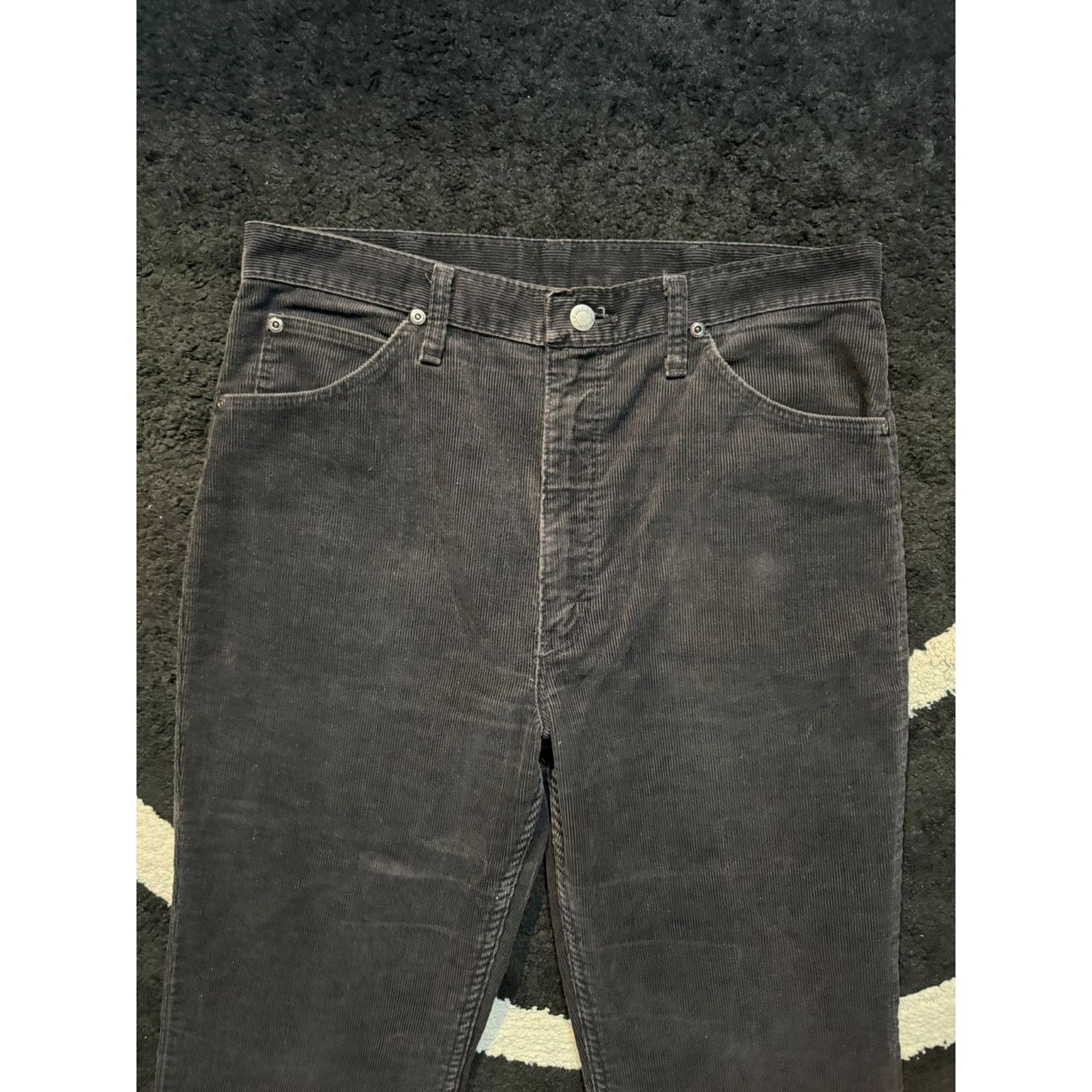 Wrangler Vintage Wrangler 1970s Black Corduroy Pants Men's 34x34 Size US 34 / EU 50 - 5 Thumbnail