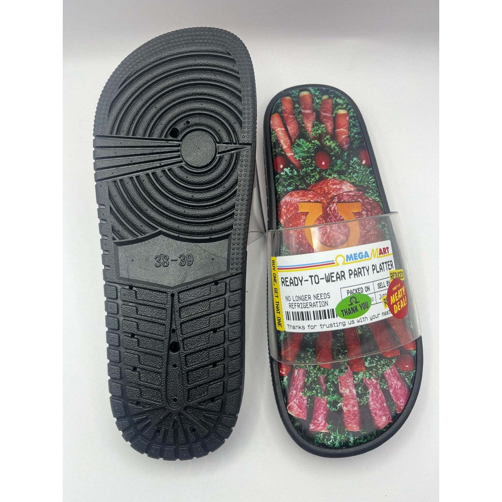 Unknown London Meow Wolf Omega Mart Party Platter Slides Slipper NEW Size US 8 / IT 38 - 6 Thumbnail