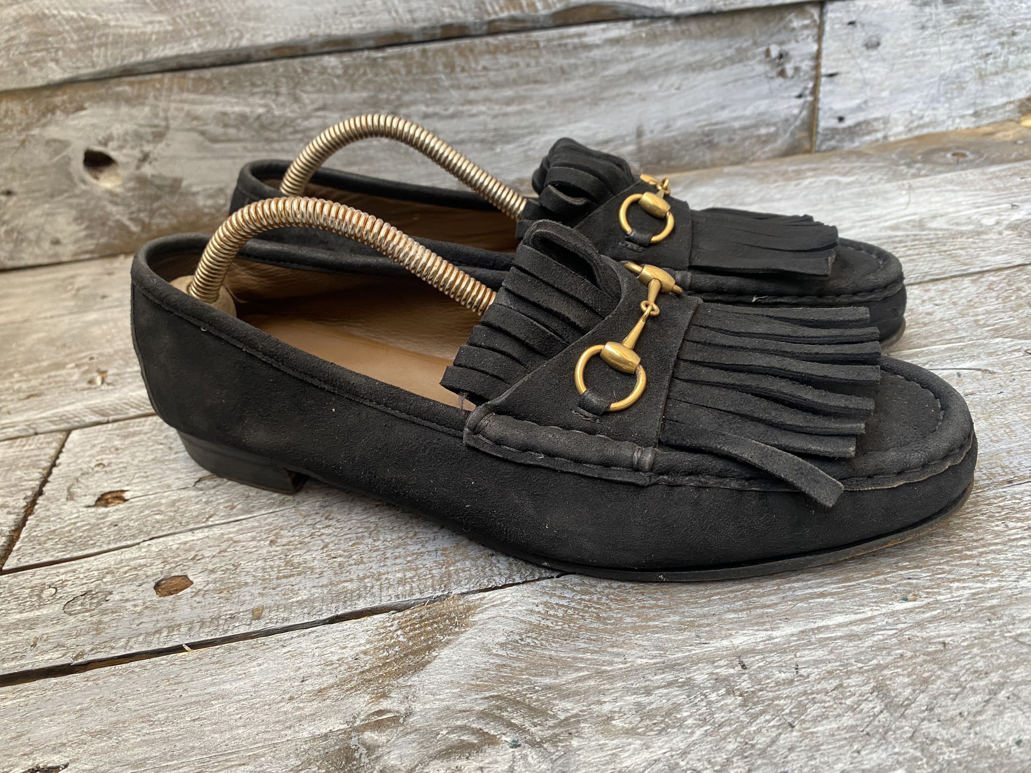 Designer × Gucci Gucci horsebit suede leather loafers sz 40 Size US 9.5 / IT 39.5 - 8 Thumbnail