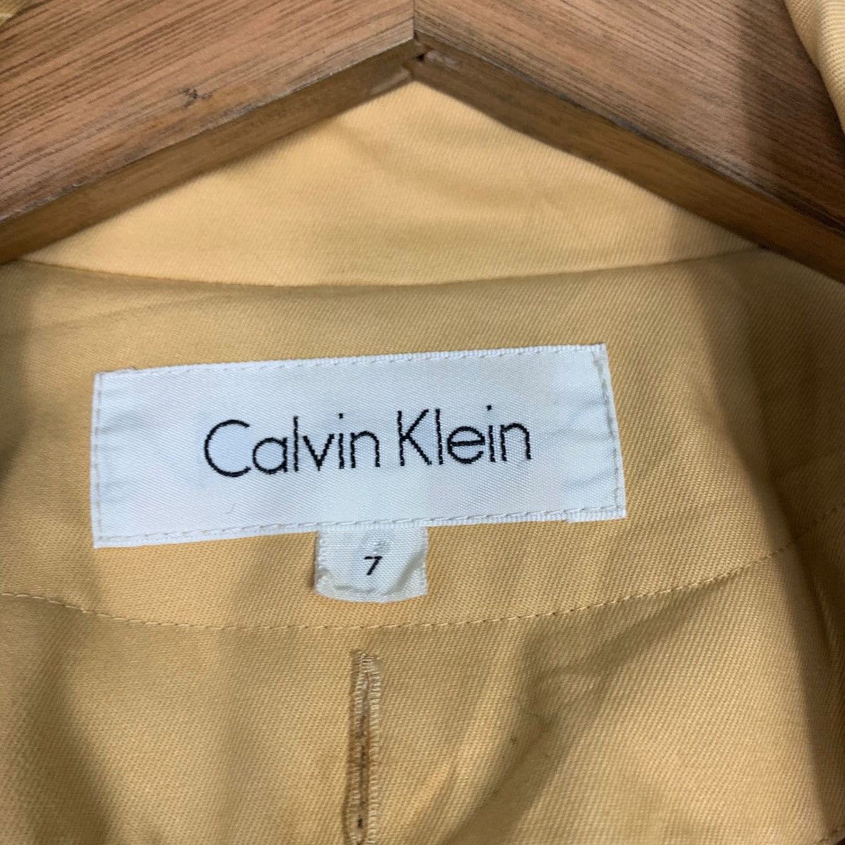 Calvin Klein CALVIN KLEIN Yellow Overcoat Jacket #2325-C104 Size US L / EU 52-54 / 3 - 16 Thumbnail