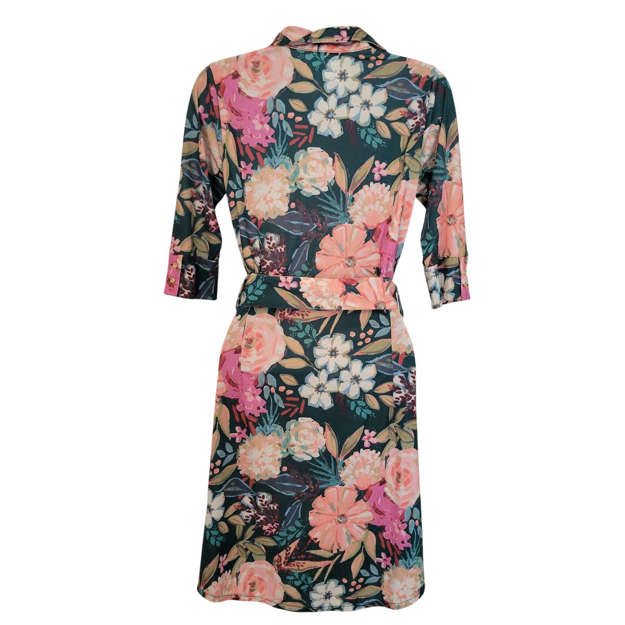 Other Vera Fishbaugh Vfish XS Tropical Floral Belted Dress Resort Size XS / US 0-2 / IT 36-38 - 7 Thumbnail