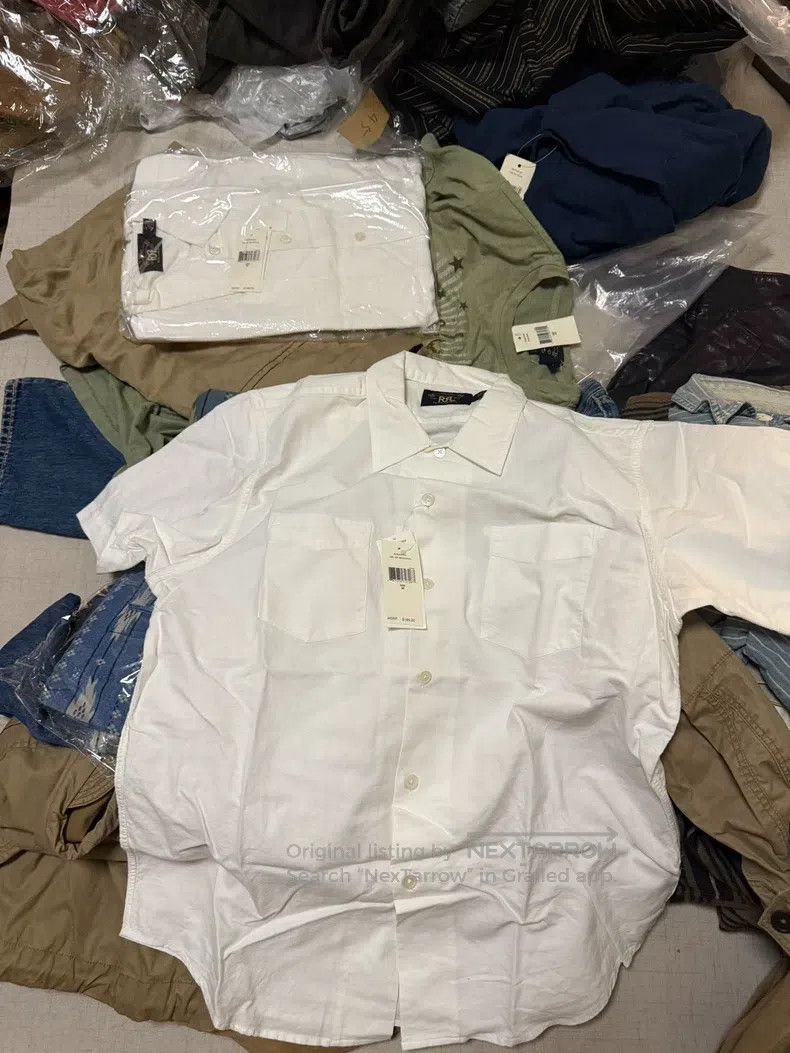 RRL Ralph Lauren RRL Ralph Lauren 21 short sleeved white shirts Size US M / EU 48-50 / 2 - 2 Thumbnail