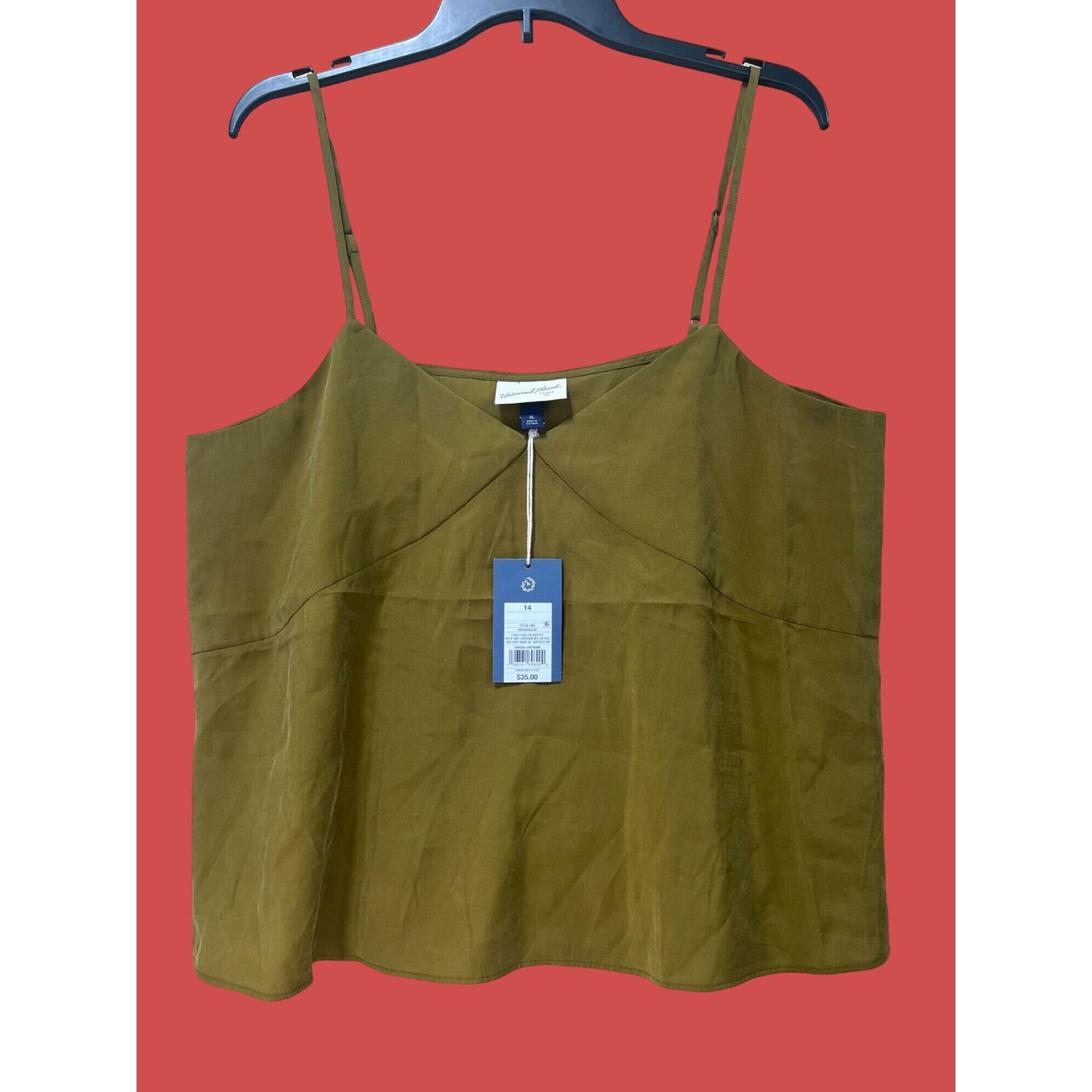Other Universal Thread - Women's Tank Top - Olive Green - XL Size XL / US 12-14 / IT 48-50 - 2 Thumbnail