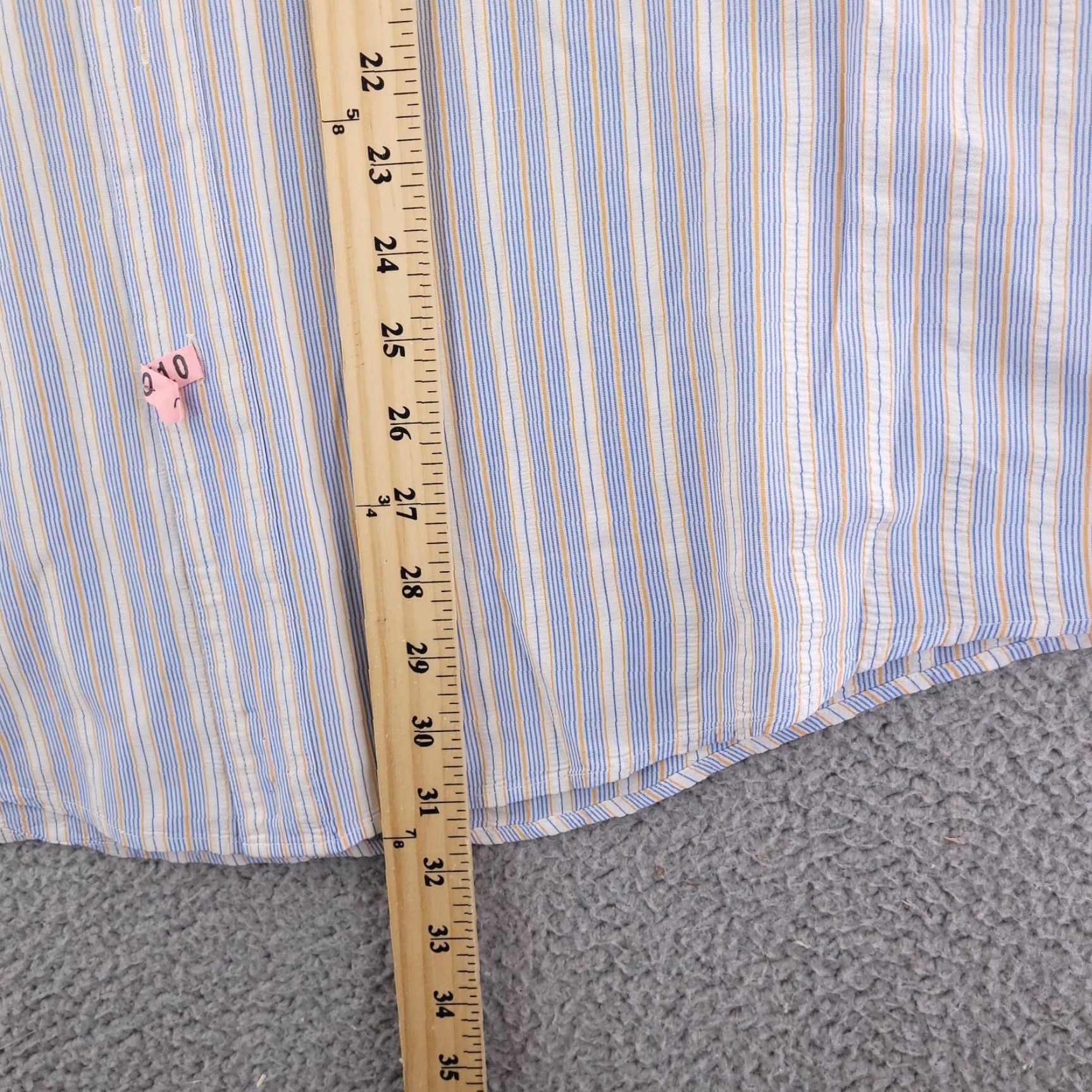 Chaps Chaps Shirt Mens XL Blue Short Sleeve Button Up Casual Stripe Size US XL / EU 56 / 4 - 7 Thumbnail