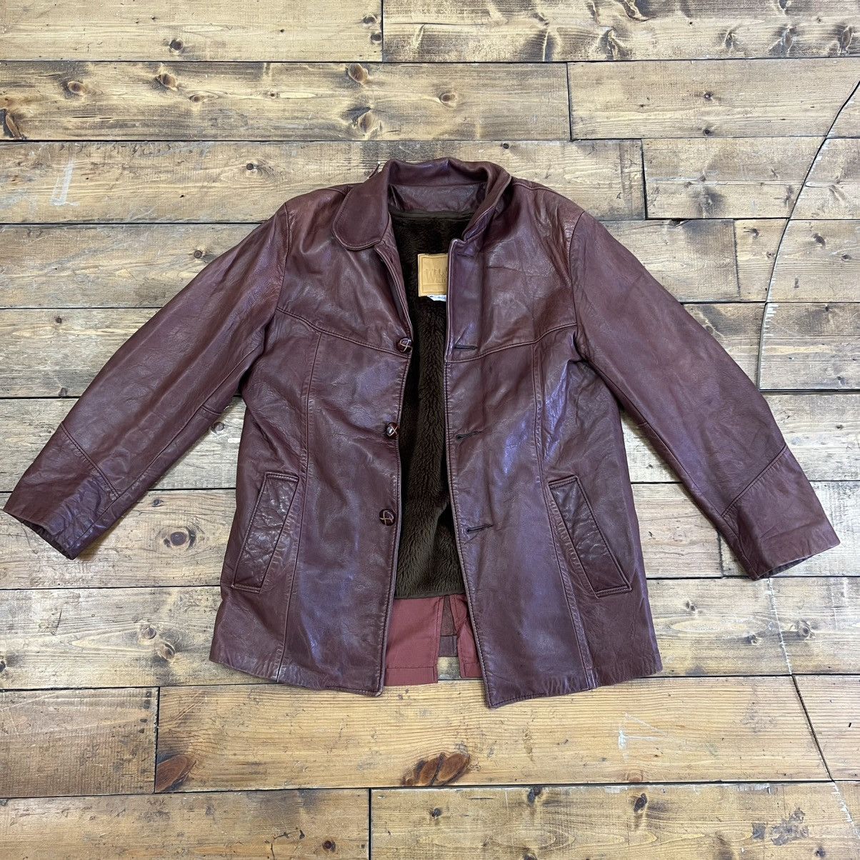 Weber Webers Deerskin vintage leather coat Size US L / EU 52-54 / 3 - 13 Thumbnail