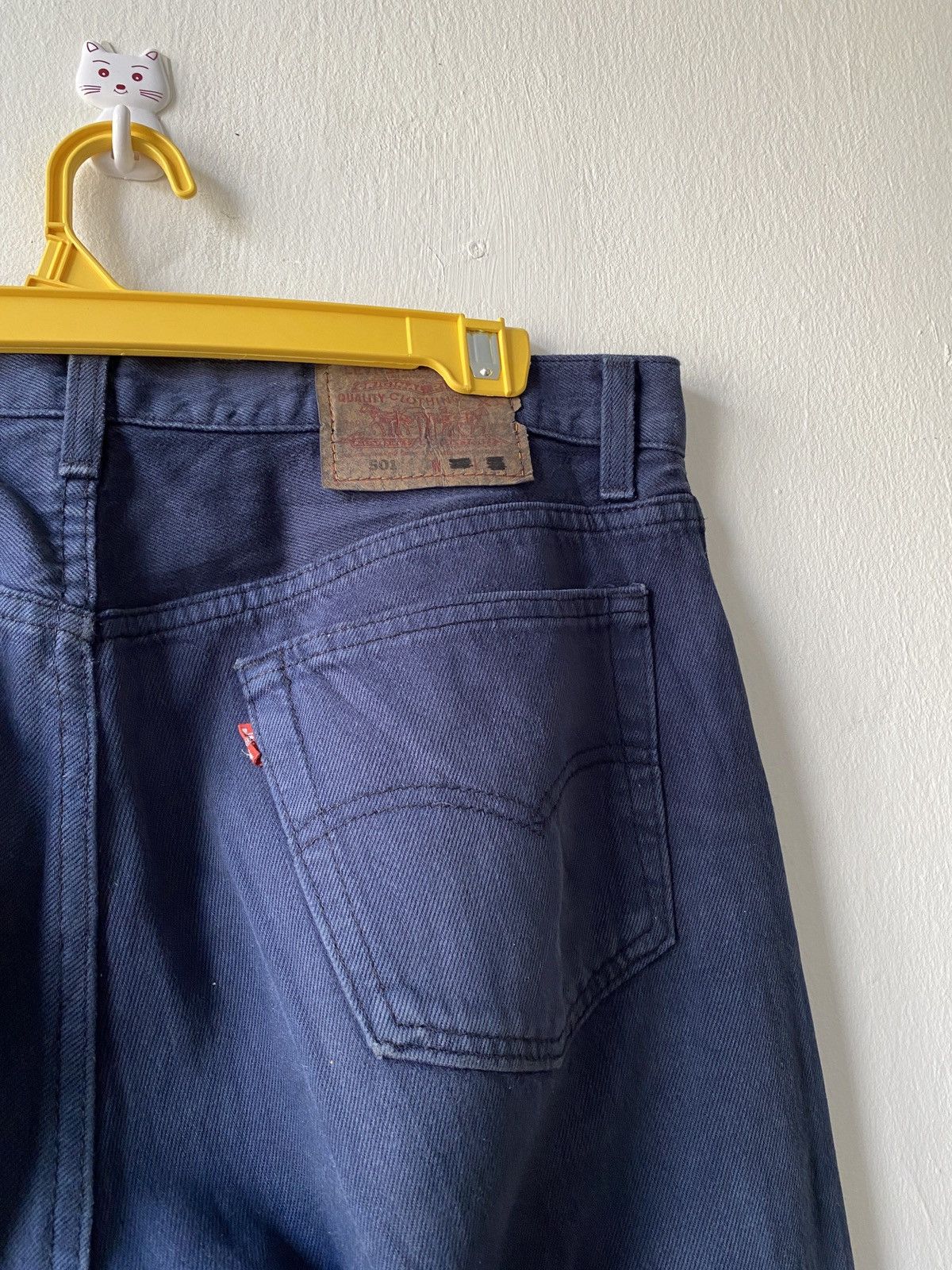 Levi's × Levi's Vintage Clothing × Vintage Vintage 90s Levi’s 501 Blue White Tye Dye Distressed Denim Size US 34 / EU 50 - 10 Thumbnail