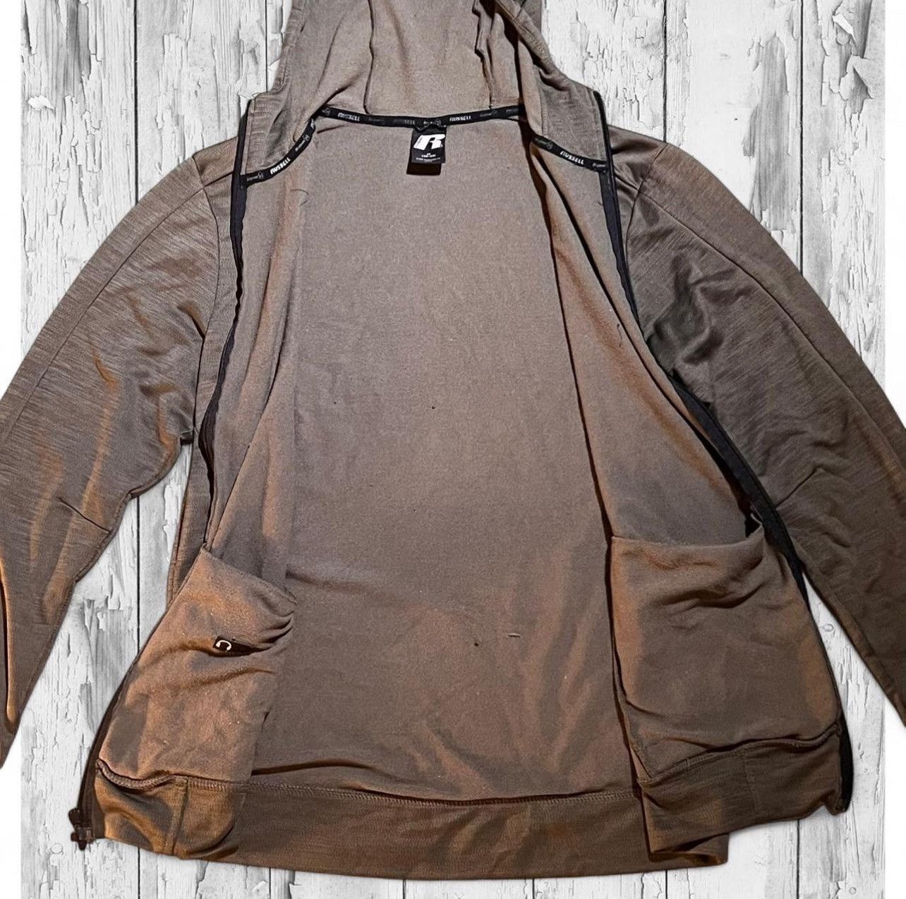 Russell Athletic Green Russell Athletic zipup hoodie with inside pockets Size US M / EU 48-50 / 2 - 5 Thumbnail