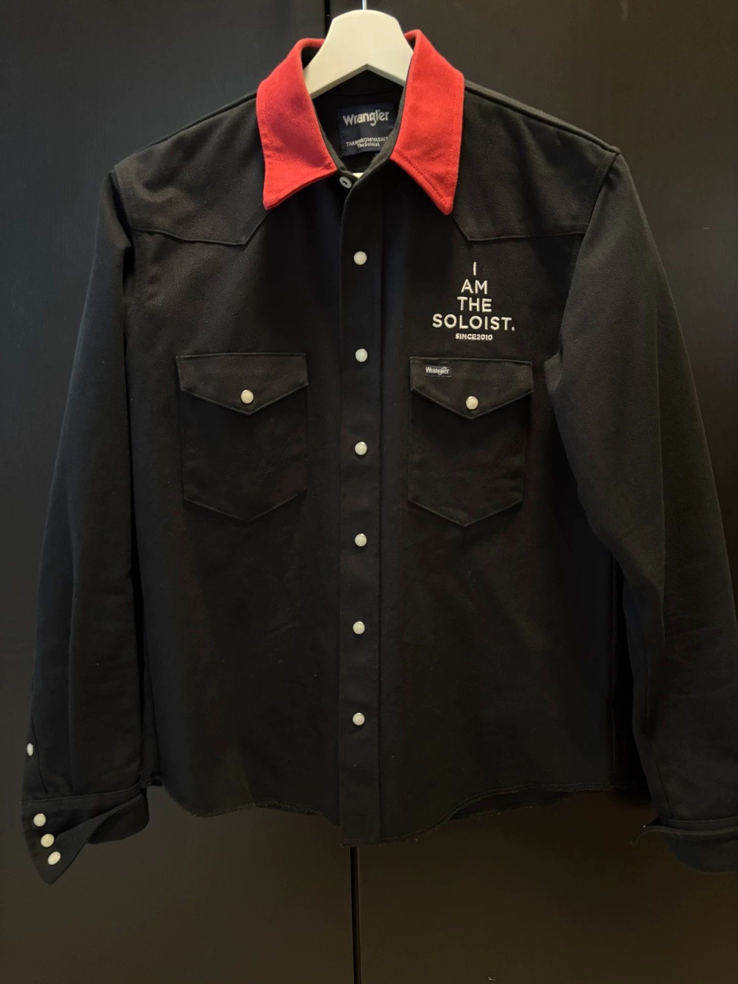 Takahiromiyashita The Soloist. The soloist x WRANGLER Denim Shirt M Vintage Wash Size US M / EU 48-50 / 2 - 5 Thumbnail
