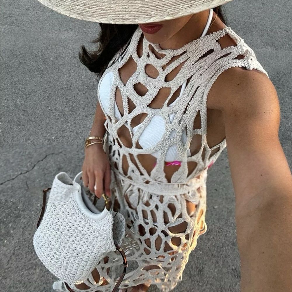 Zara 🦋 Bloggers Favorite 🦋 NWT Zara Asymmetric Crochet Dress S Size S / US 4 / IT 40 - 3 Thumbnail