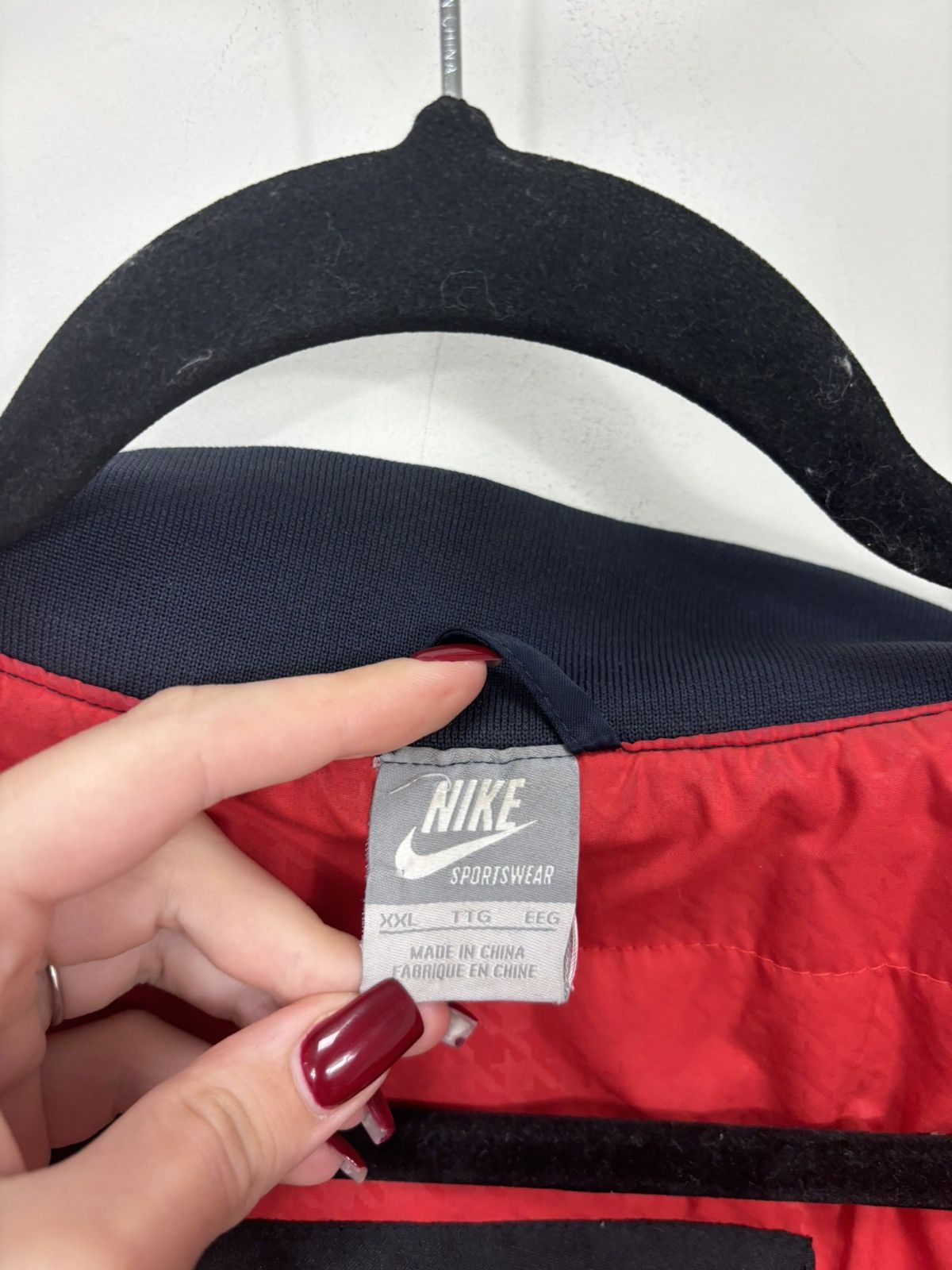 Nike Vintage Nike NSW Rare Hype Satin Varsity Bomber Jacket Size US XXL / EU 58 / 5 - 13 Thumbnail