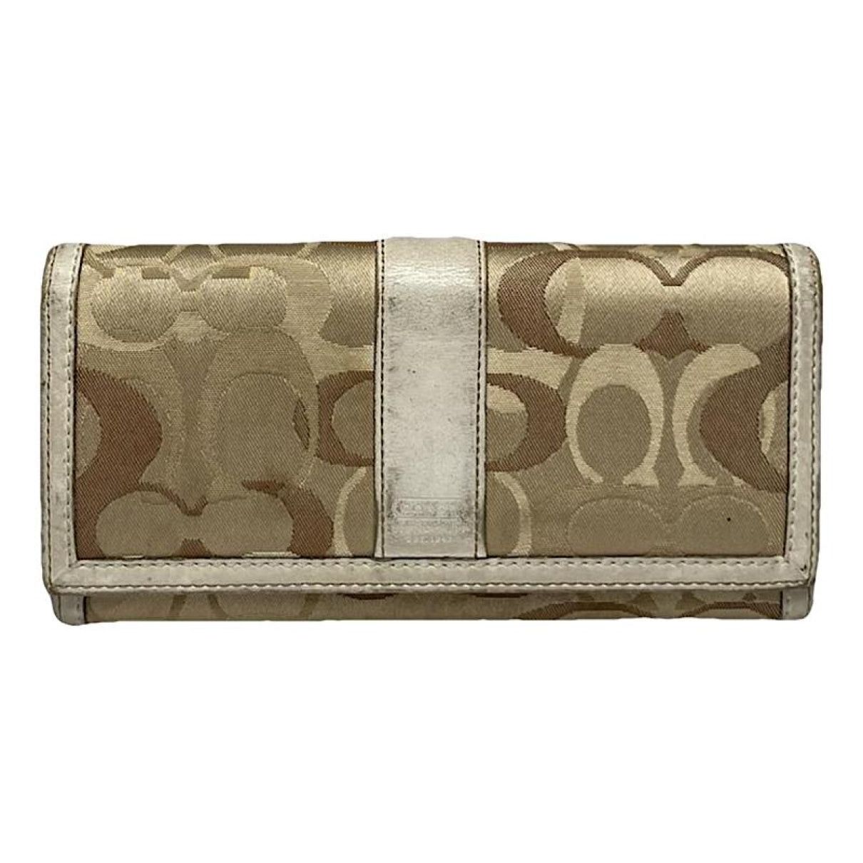 Coach Parker Beige Leather Wallet Size ONE SIZE - 1 Thumbnail