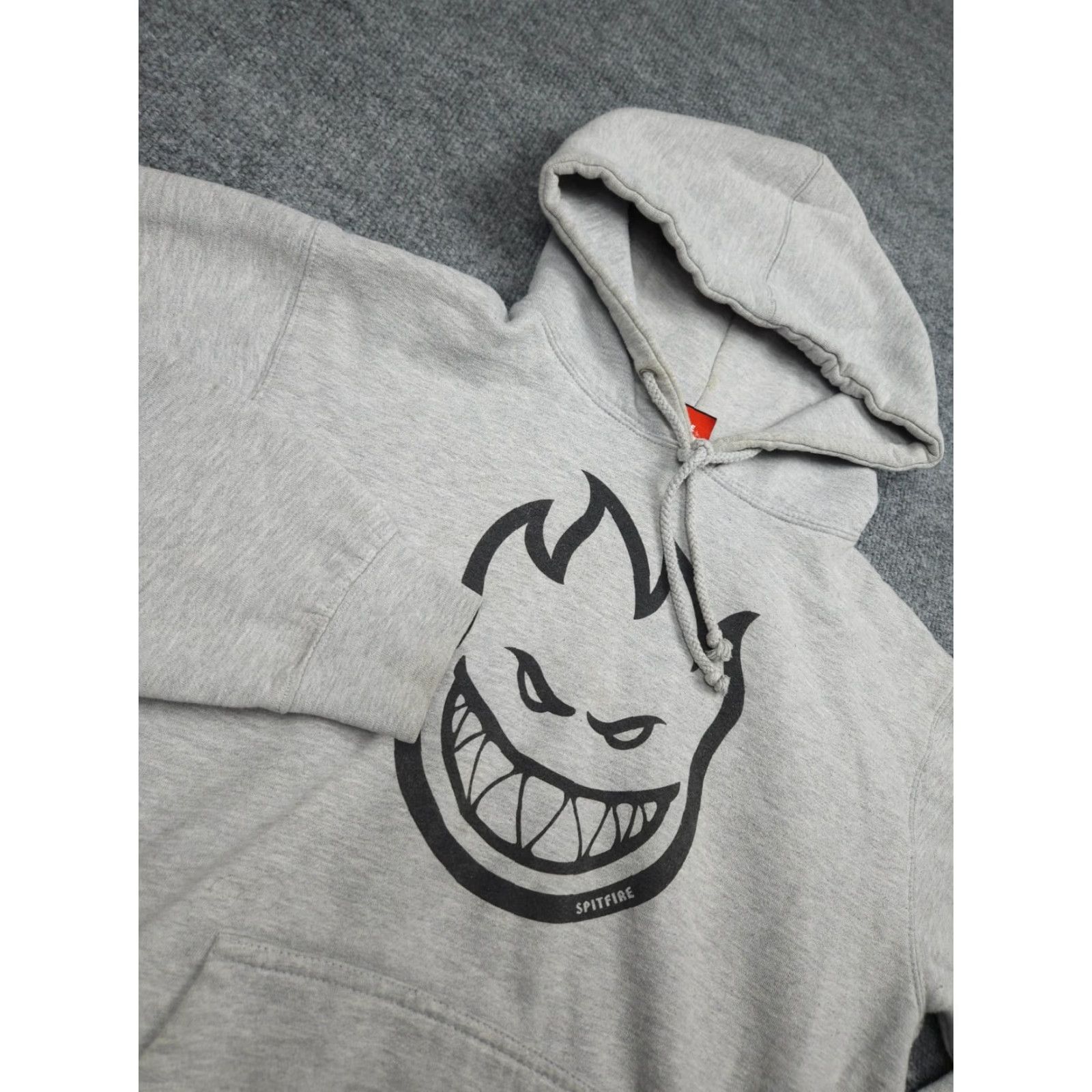 Spitfire VINTAGE Spitfire Skateboard Hoodie Shirt Men Small Gray Graphic Print 90s Y2K Skater Pullover Size US S / EU 44-46 / 1 - 3 Thumbnail