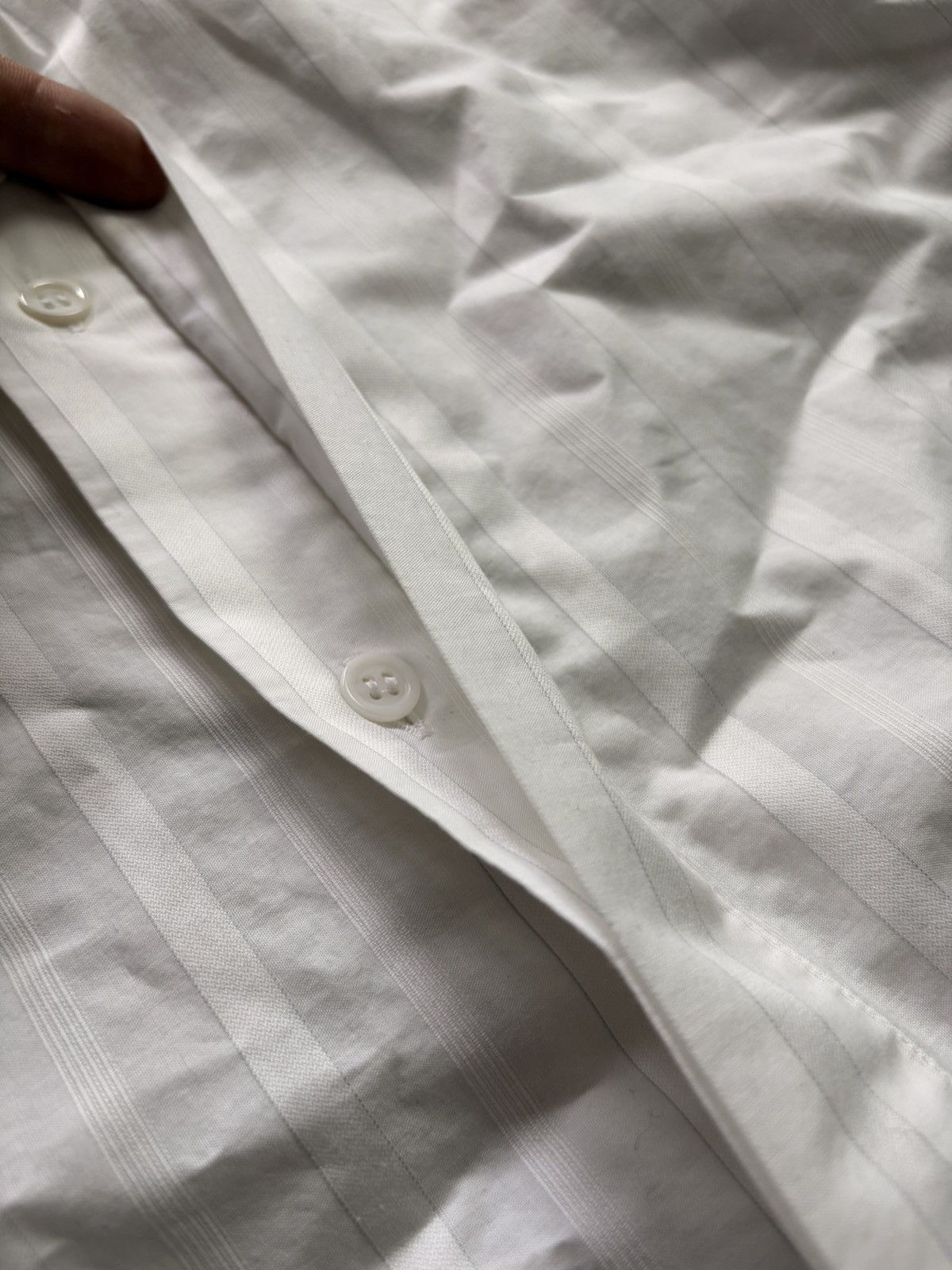 Dior SS09 KVH Dior Homme double collar striped shirt Size US L / EU 52-54 / 3 - 8 Thumbnail