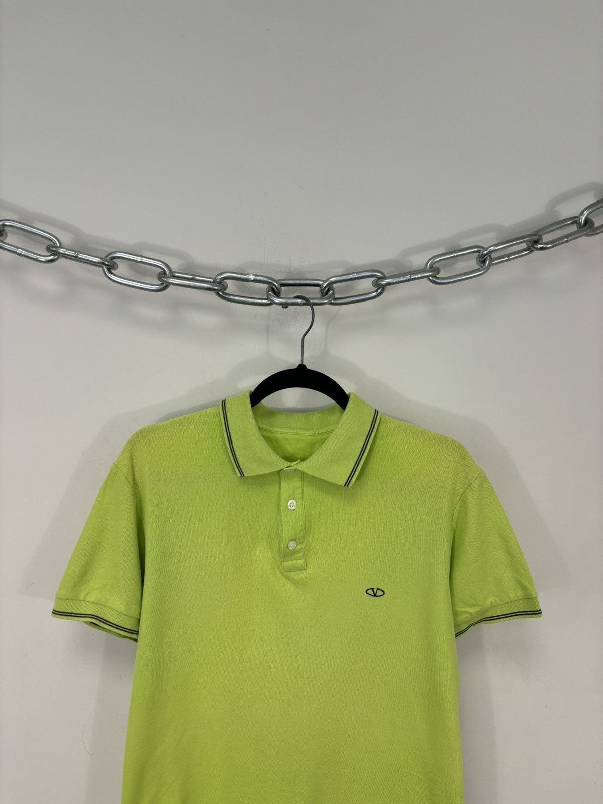 Valentino Vintage Valentino Men’s Mint Green Italian Luxury Polo Shirt Size US XL / EU 56 / 4 - 3 Thumbnail