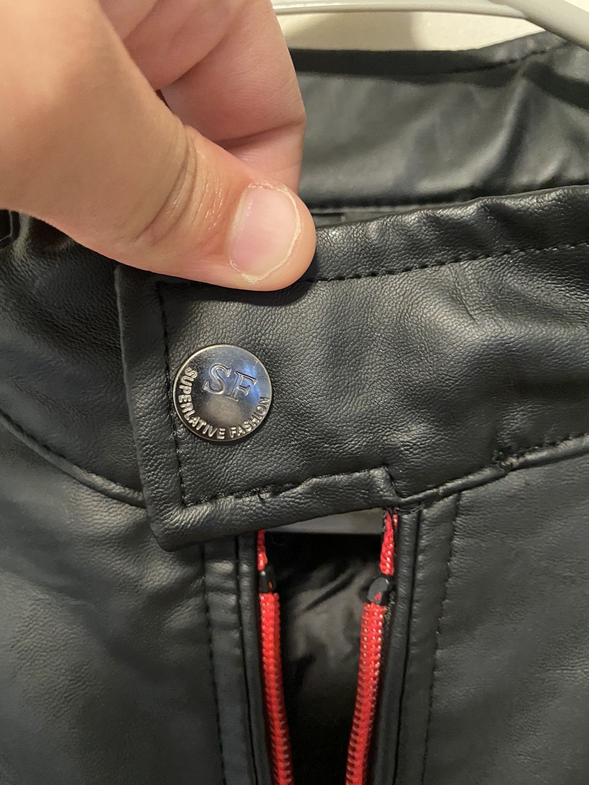 Genuine Leather Superlative Fashion Leather Jacket (Black) Size US L / EU 52-54 / 3 - 6 Thumbnail