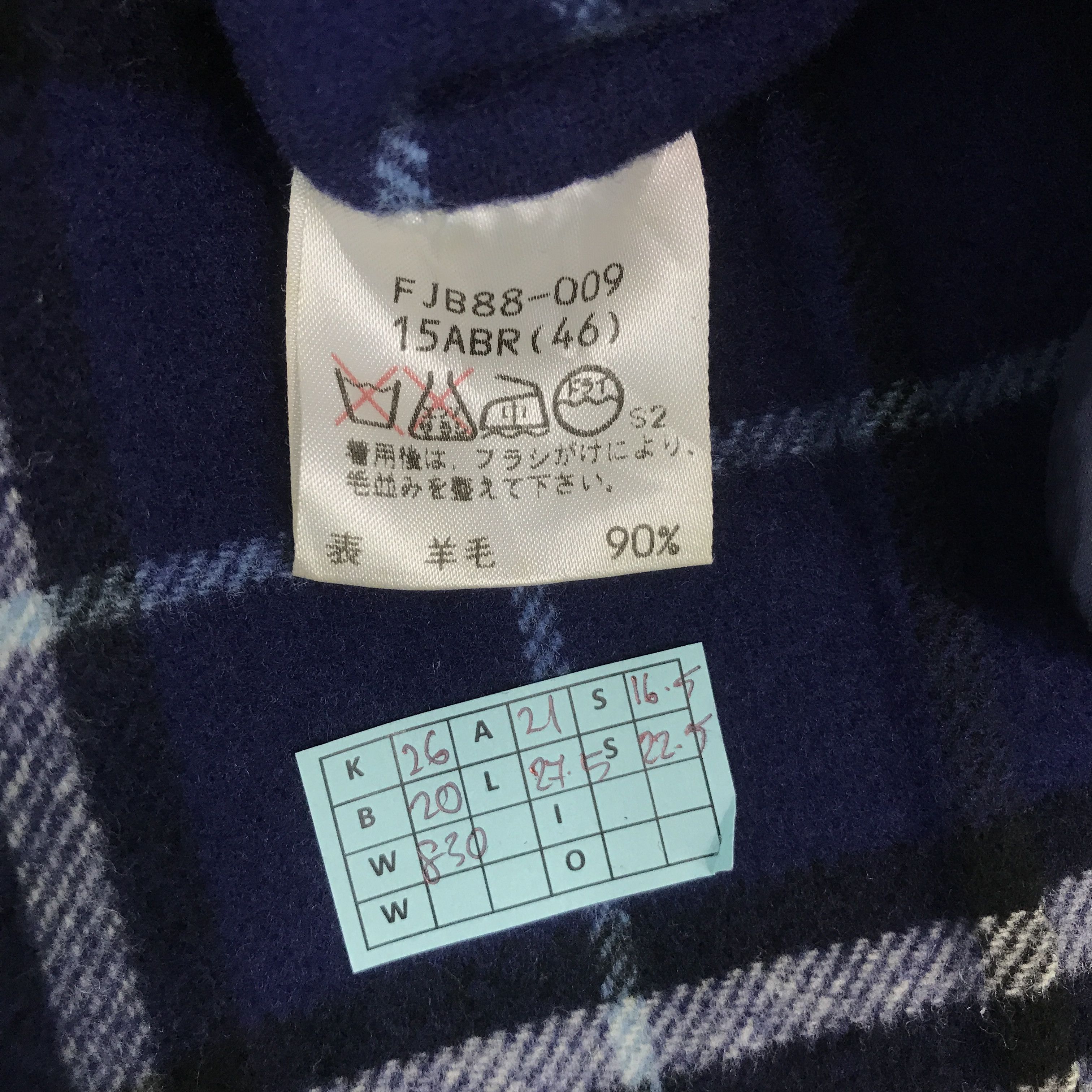 Burberry × Vintage BURBERRYS CLASSIC NAVY ZIPPER WOOL JACKET Size US M / EU 48-50 / 2 - 12 Thumbnail